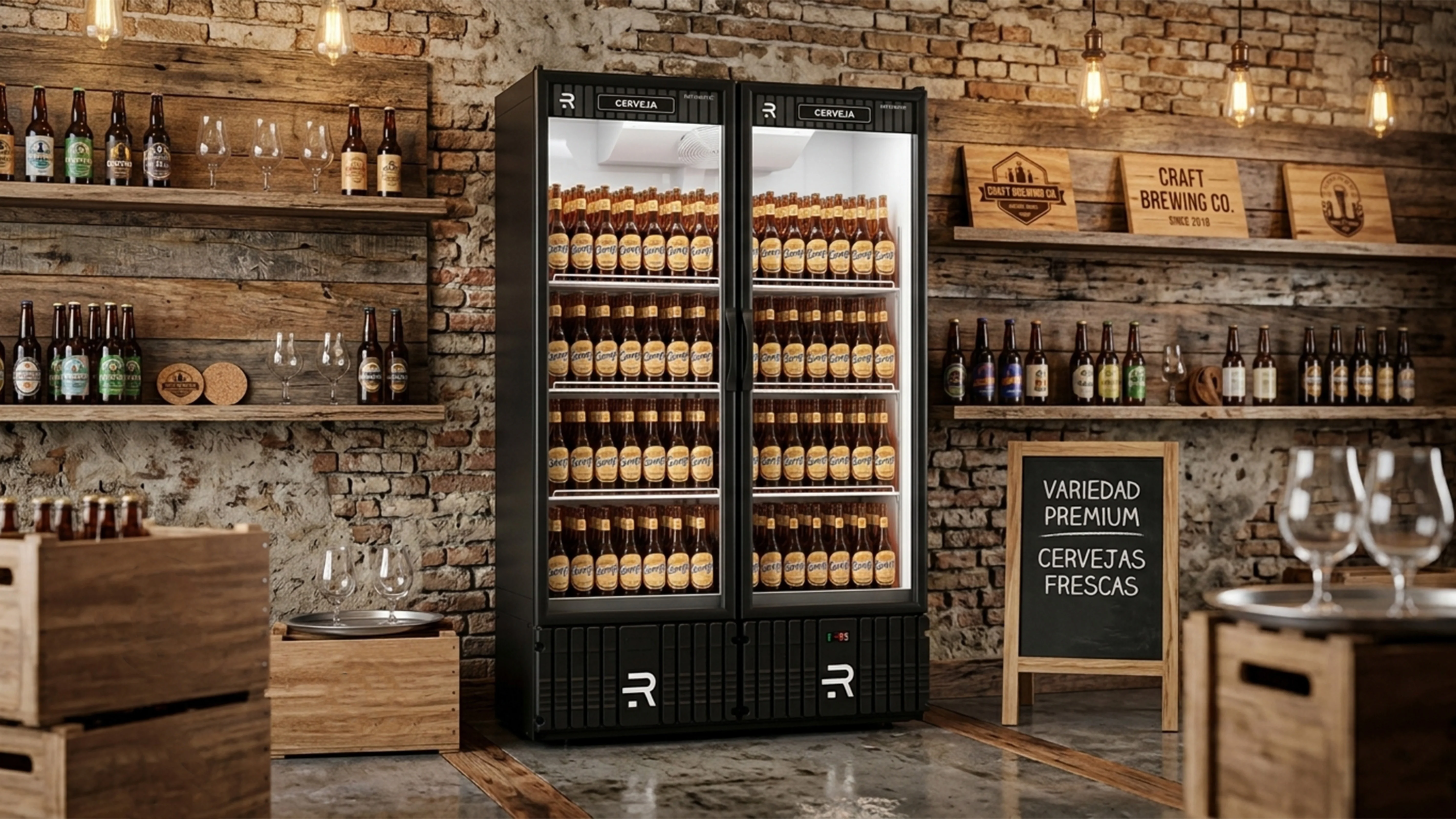 Visicooler P/Cerveza Puerta de Vidrio - VCCE1300PV