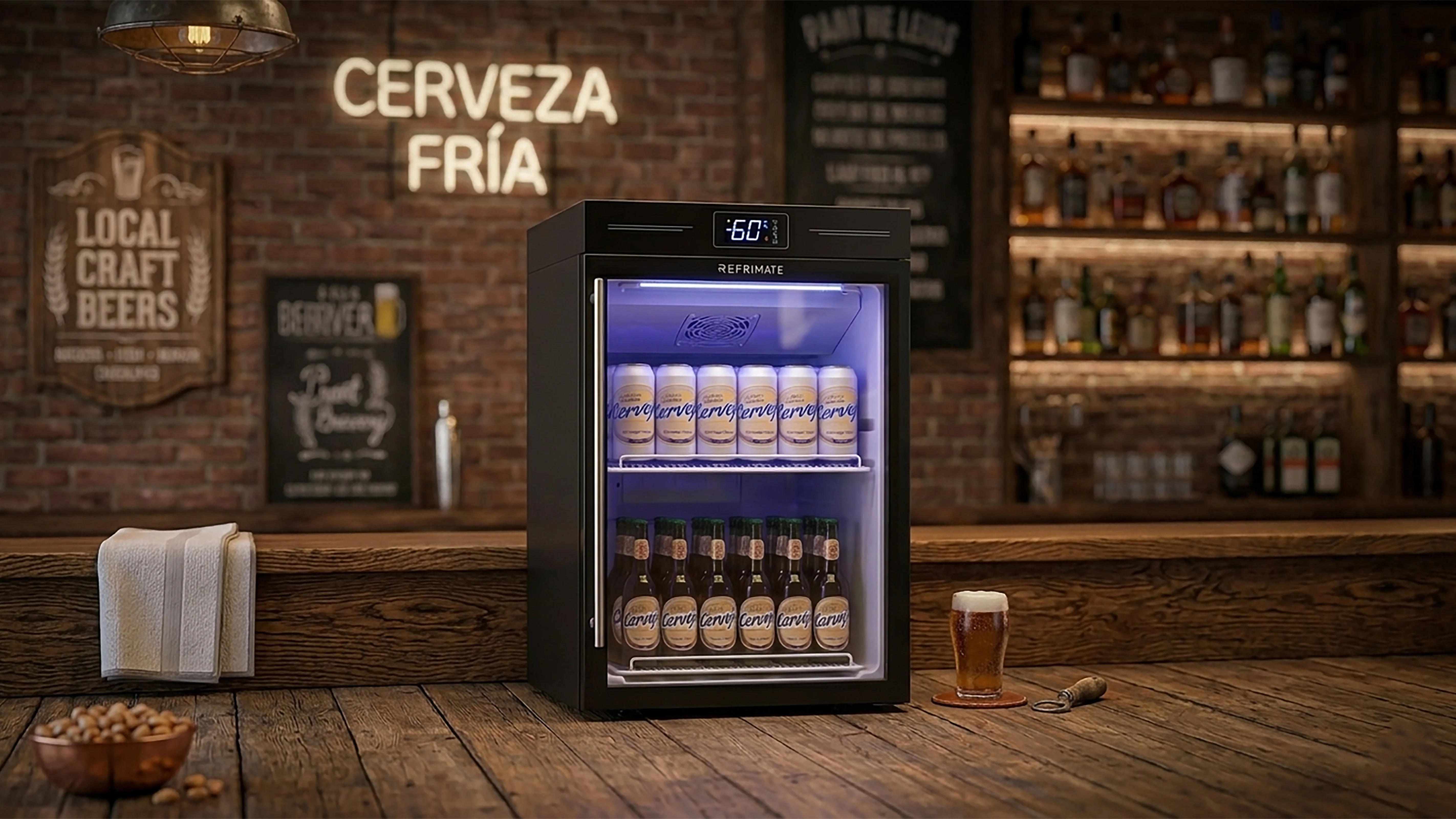 Visicooler P/Cerveza Puerta de Vidrio - VCCE86PV