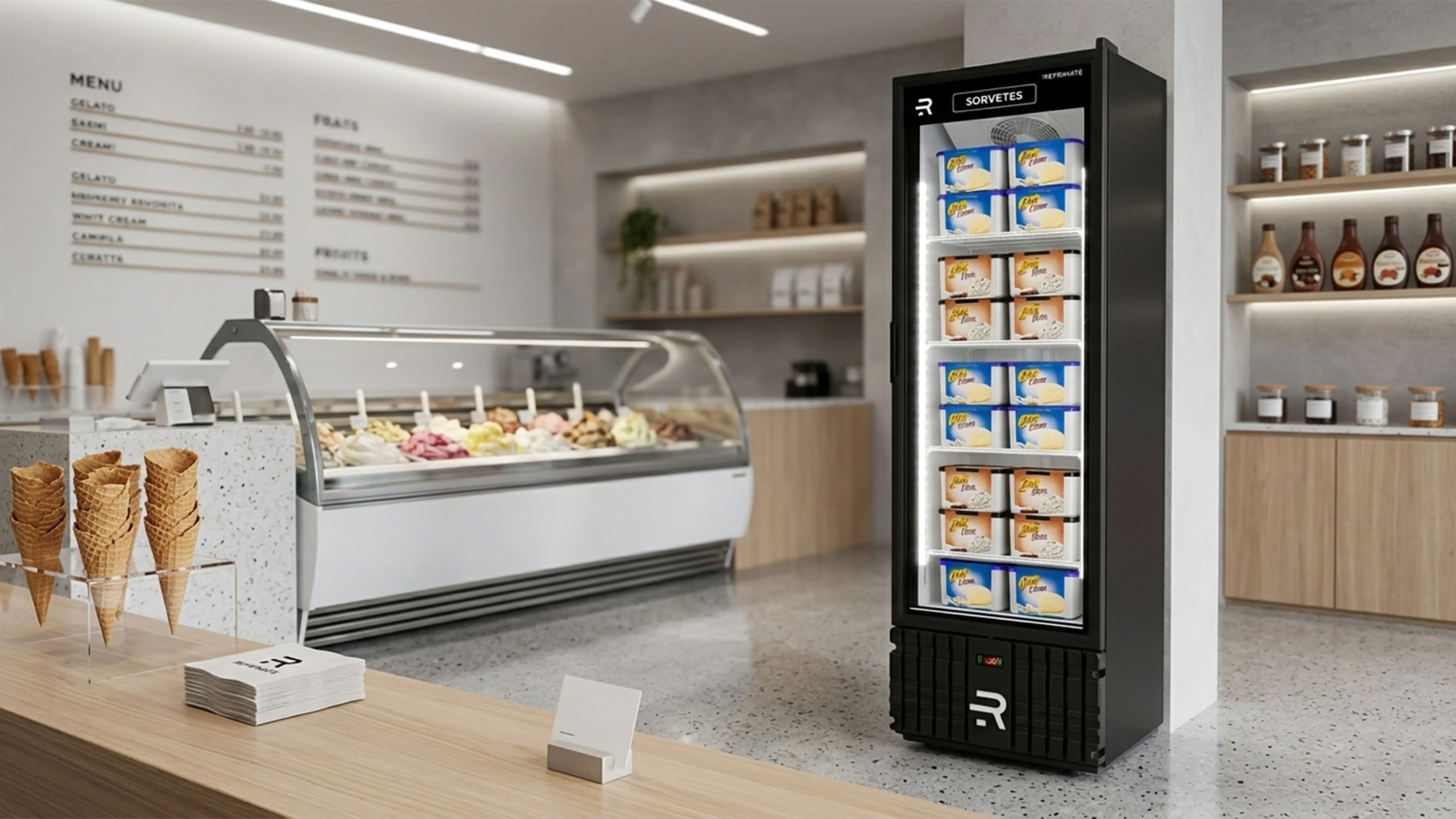Visicooler P/Helados Puerta de Vidrio - VCS400PV