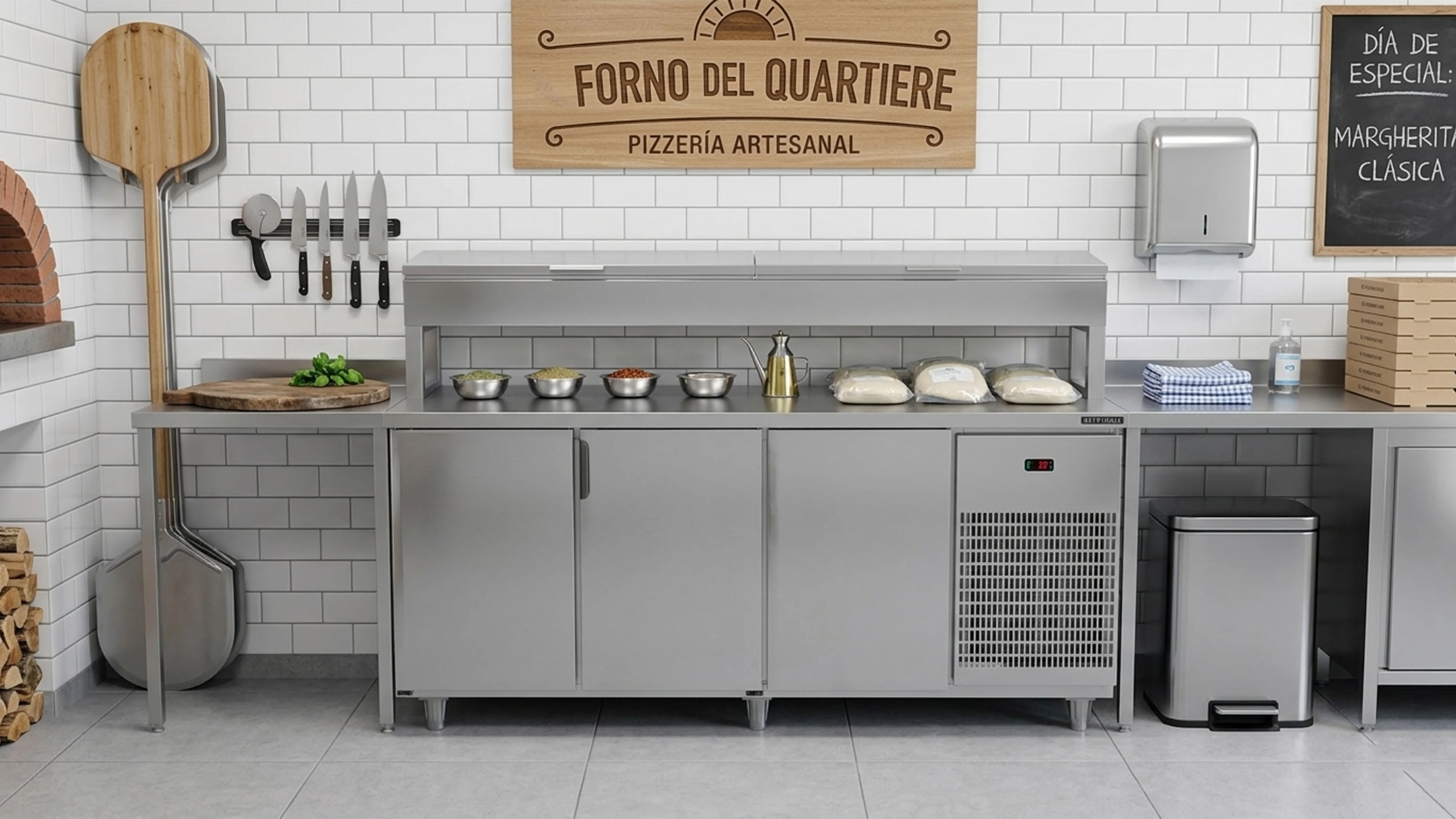 Balcón de Servicio Refrigerado Condimentador 1500 - BSRC 1500