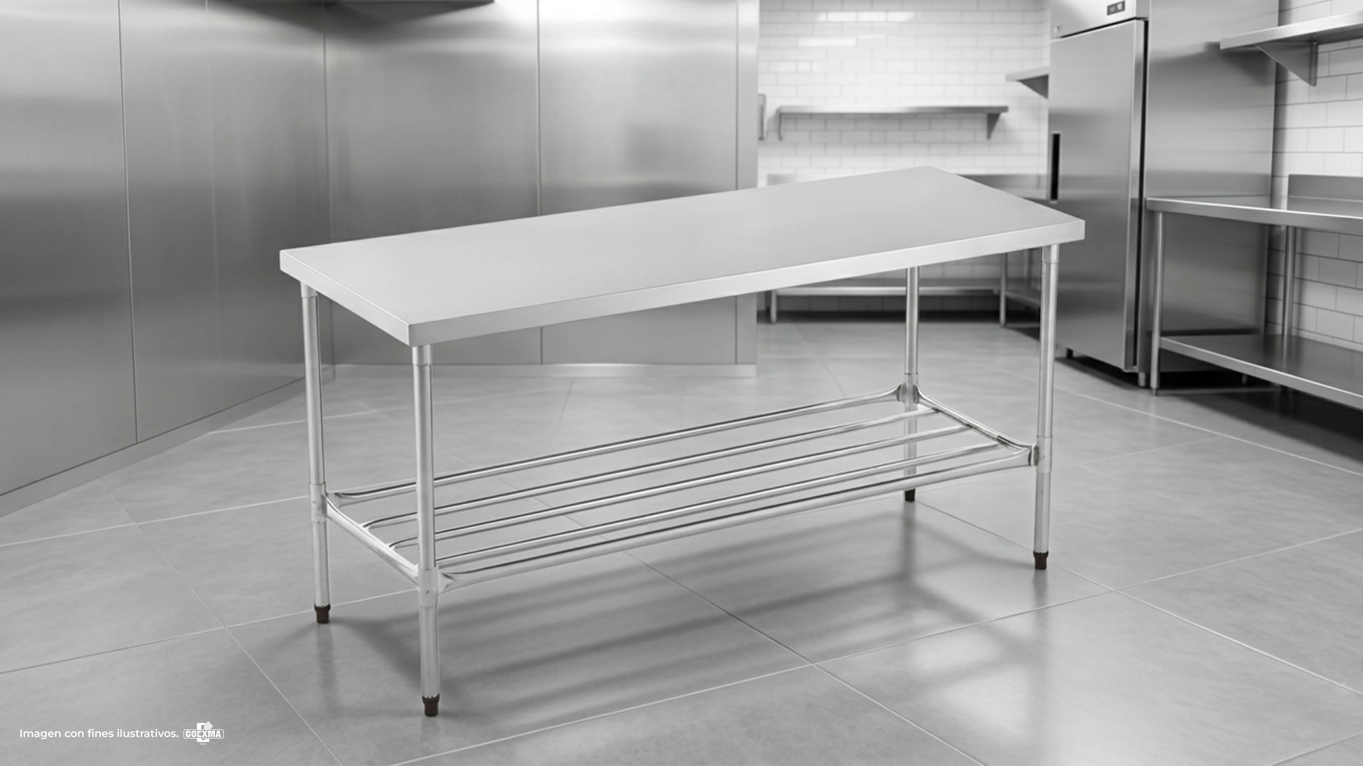 Mesa Inox Tablero Liso 2000 - MITL 2000