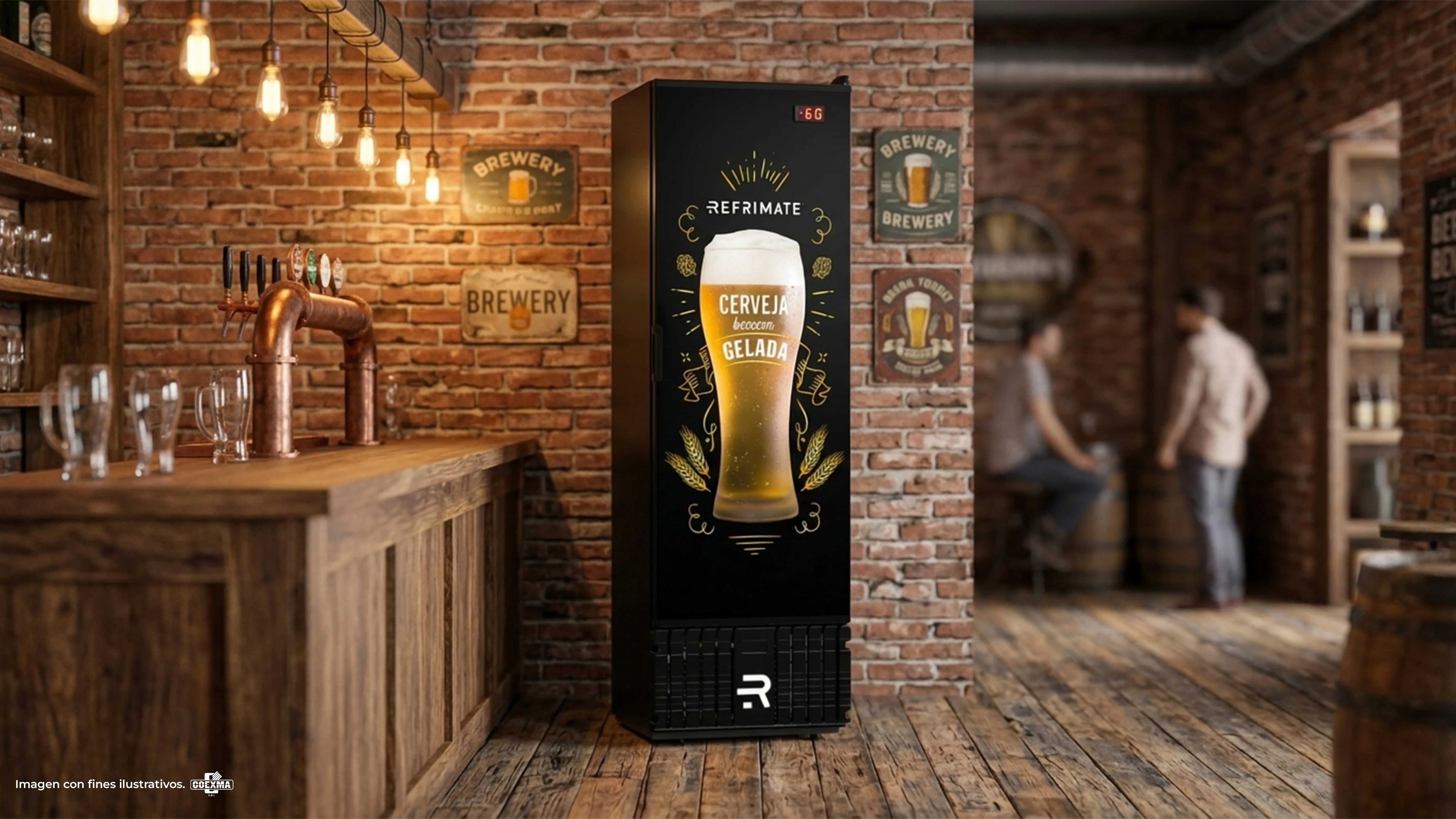 Visicooler P/Cerveza Puerta Sólida - VCCE400PS