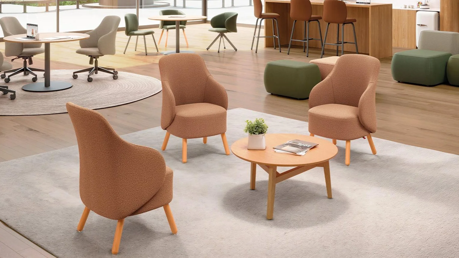 Silla Fijo Pata Madera Barnizada Bee 36736