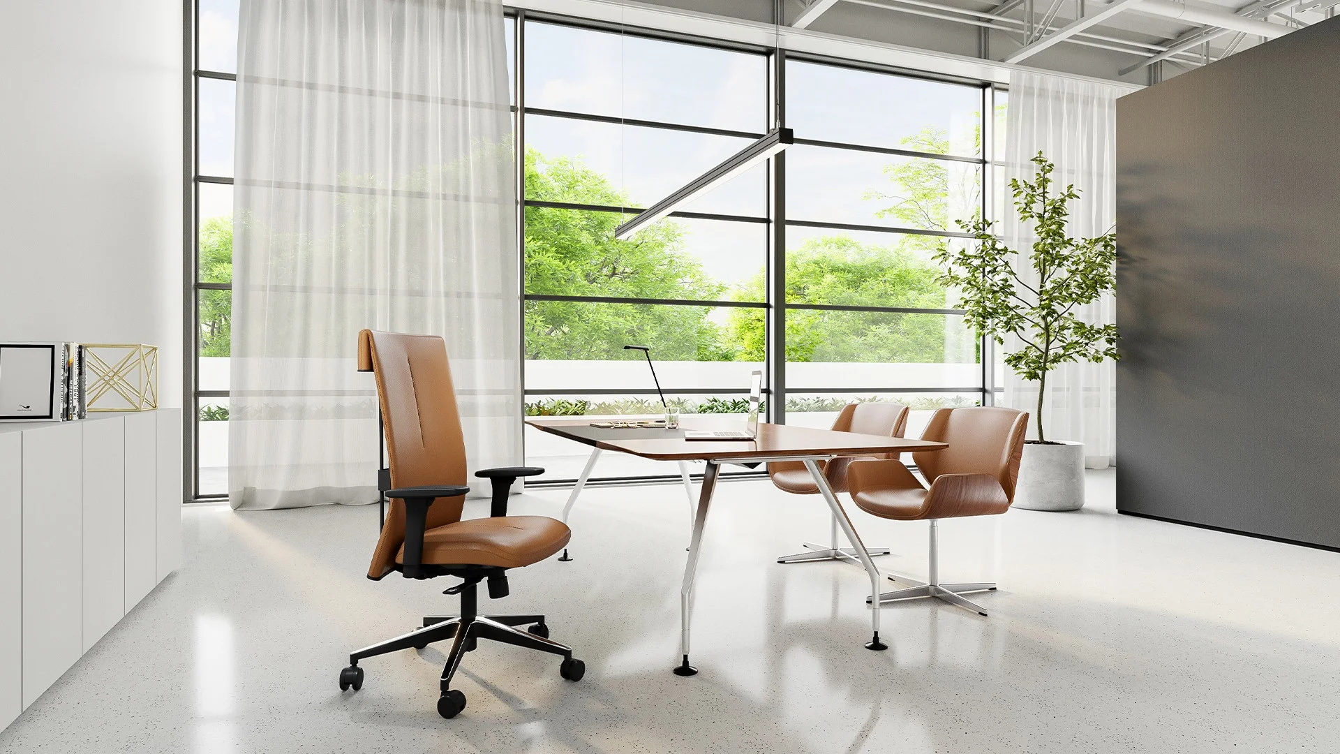 Silla Giratoria Leef 45101