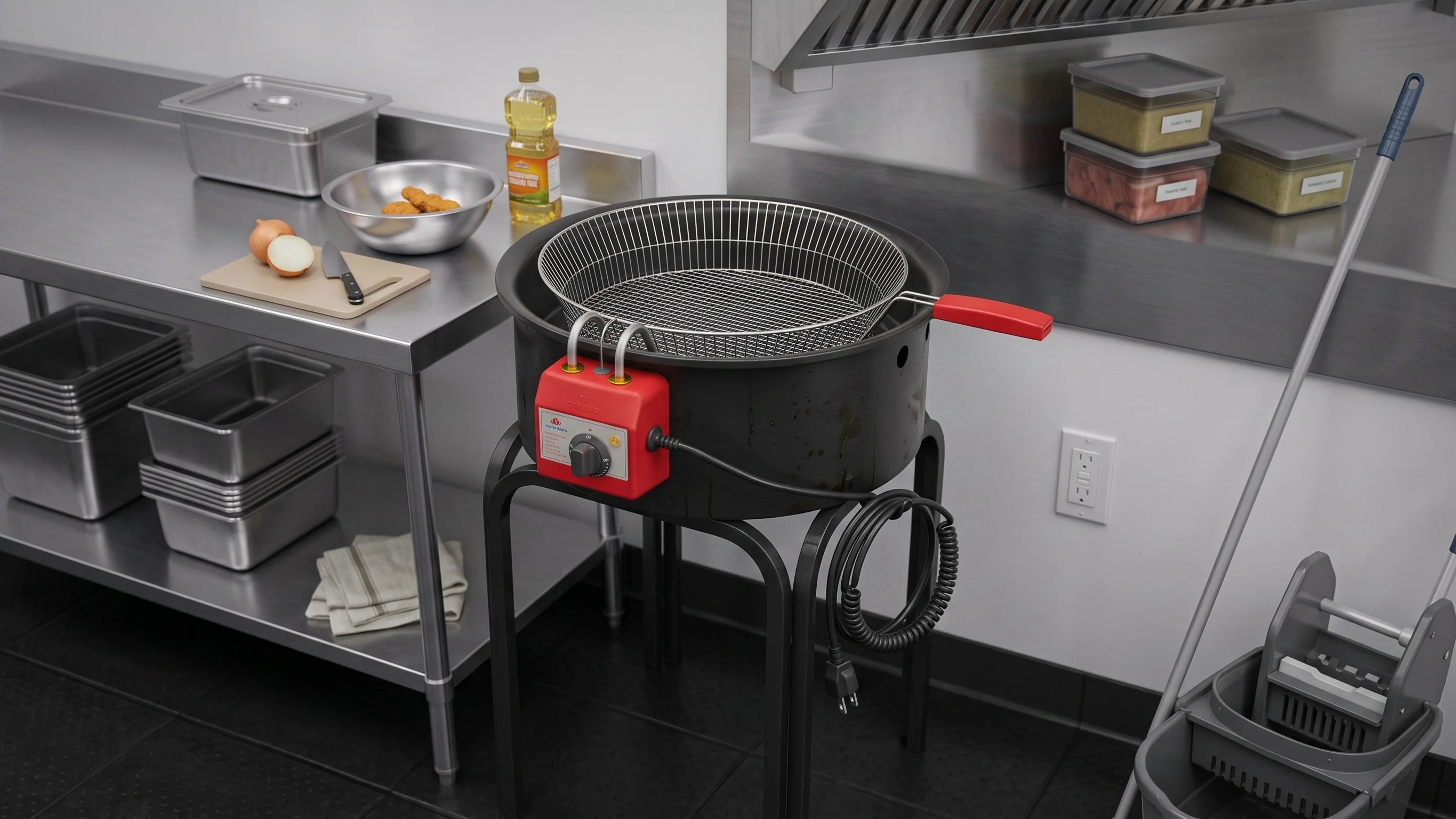 Freidora Eléctrica PR-14E Aceite Mesa 14 Lts 220V