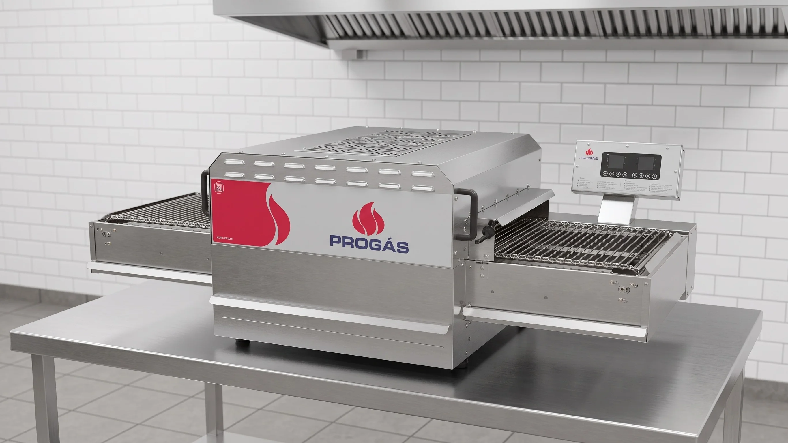 Horno Eléctrico PRFE-500 con Estera para Pizza 380V