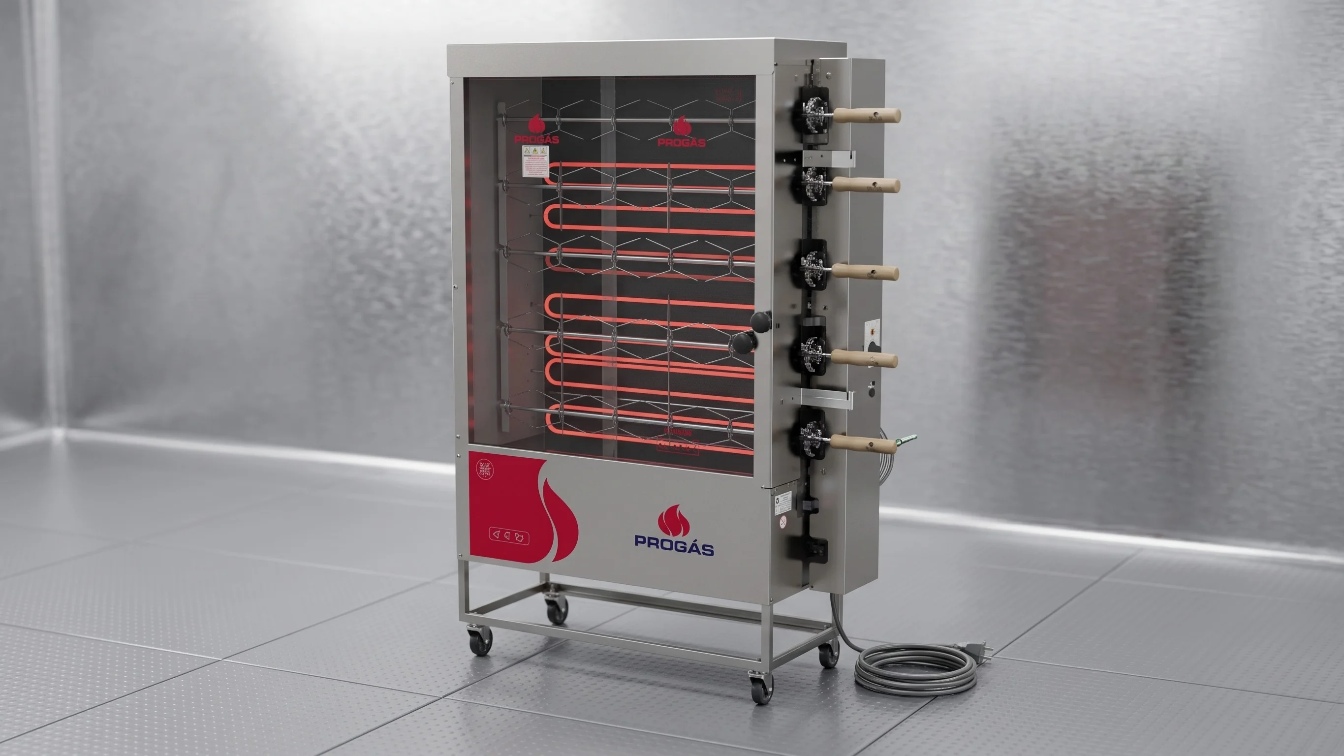 Spiedo Eléctrico Cocción a Gas PR-631 Rotativo 220V