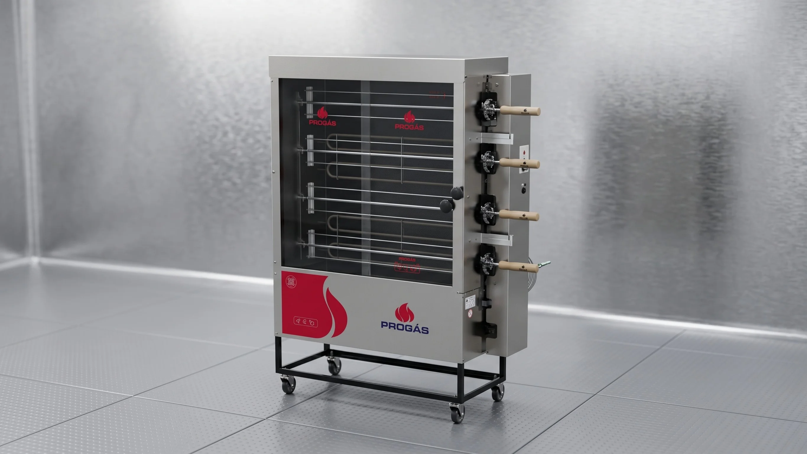 Spiedo Eléctrico Cocción a Gas PR-621 Rotativo 220V