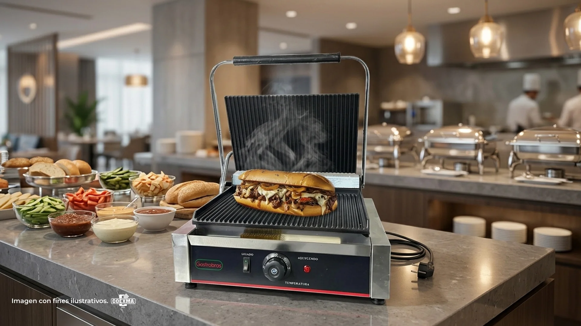 Sandwichera Eléctrica 1 Tapa GSE-811E