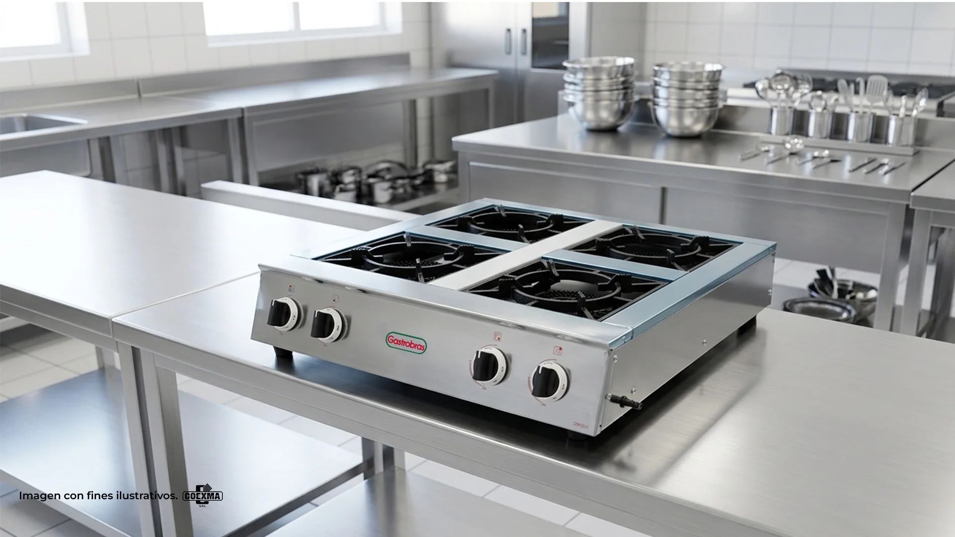 Cocina de Mesa Quemador Triple GCMB-TX4