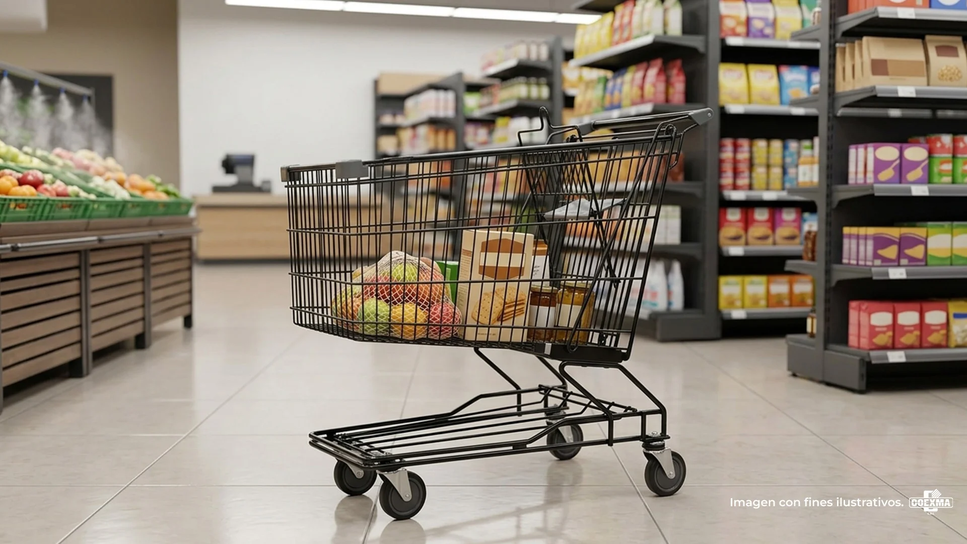 Carrito para Supermercado 100 Litros B100L