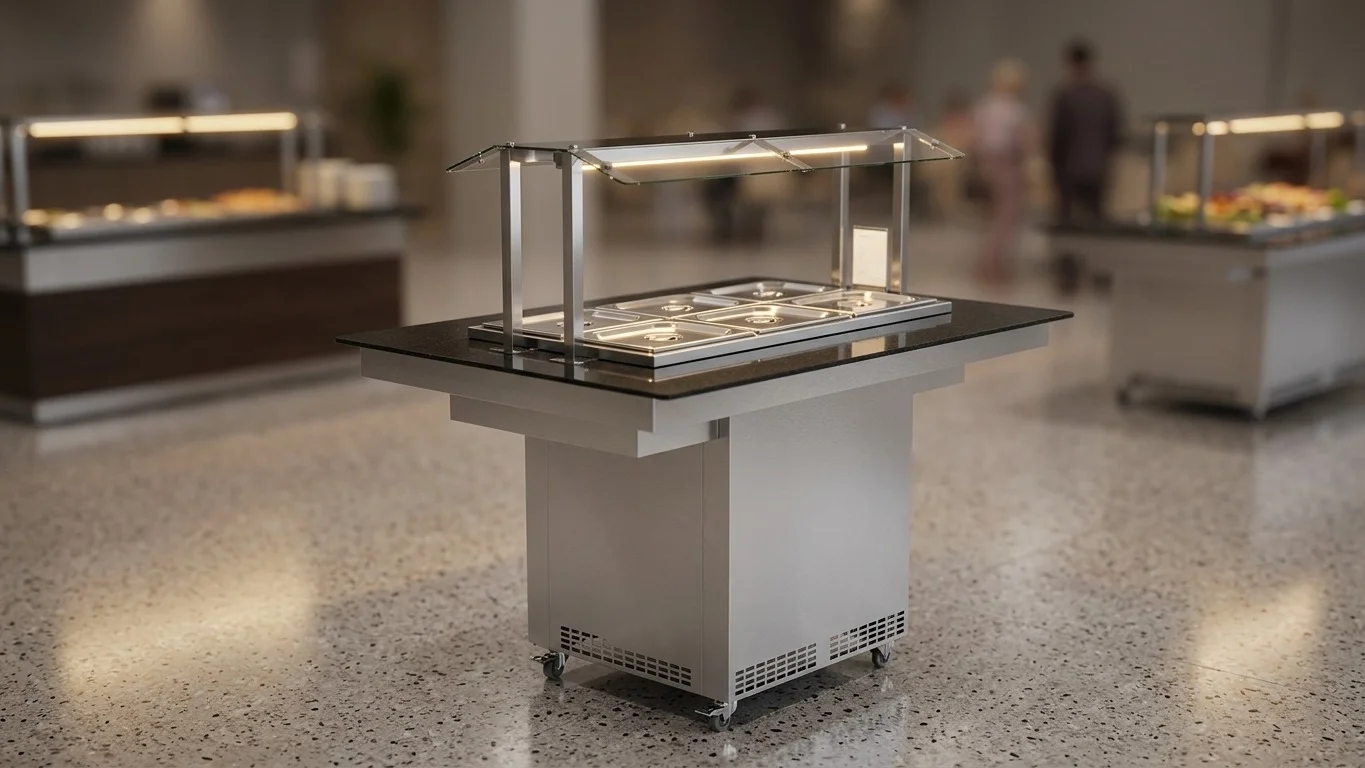 New Buffet Central Caliente 6 cubas - NBRCQ6