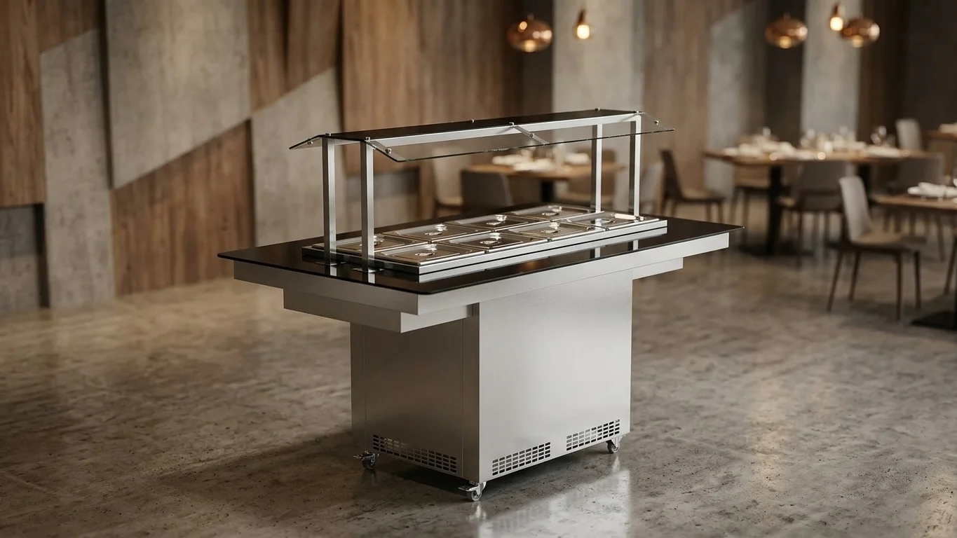 New Buffet Central Caliente 8 cubas - NBRCQ8