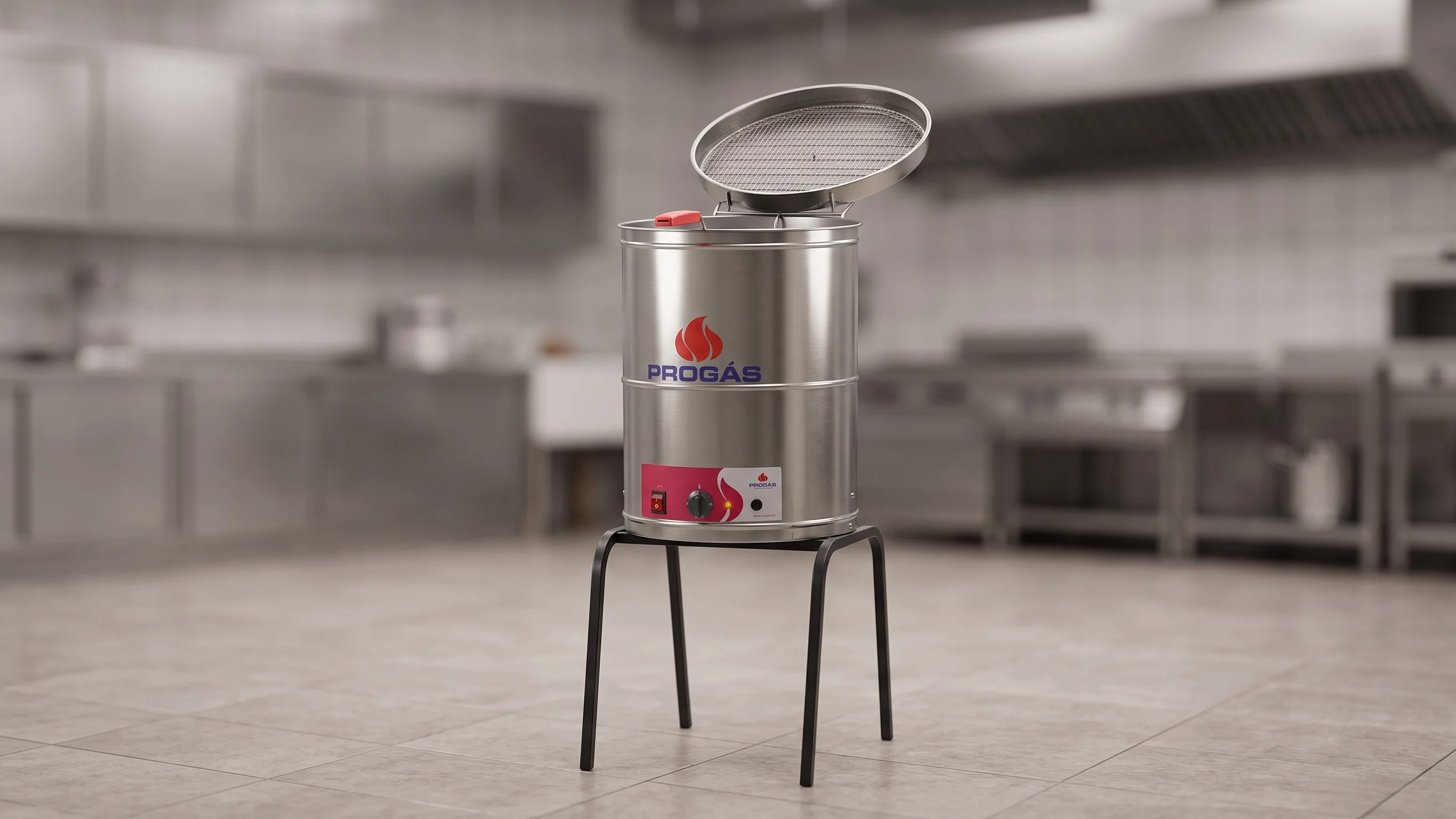 Freidora Eléctrica Redonda PR-30R Aceite 20 Lts Agua