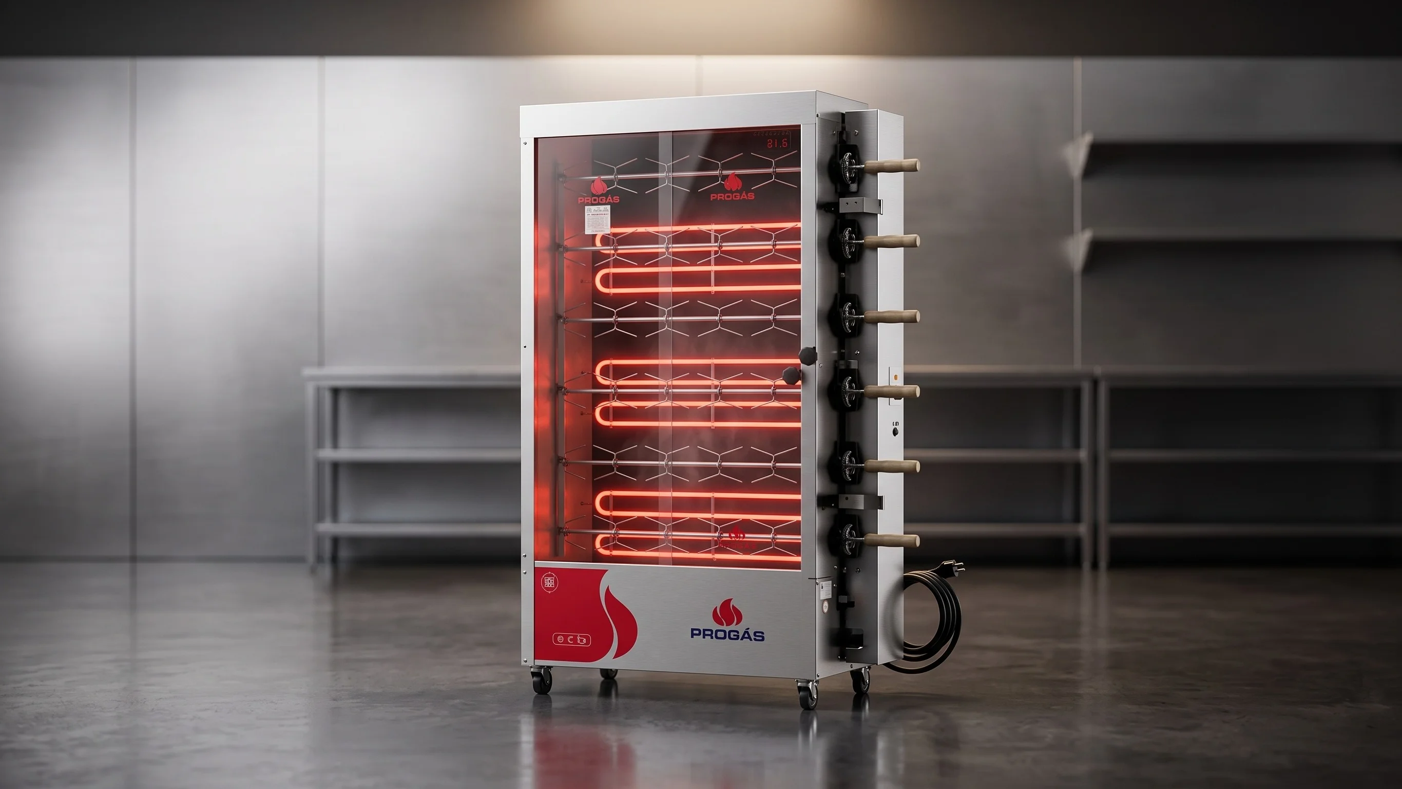Spiedo Eléctrico PR-631E Rotativo 220V