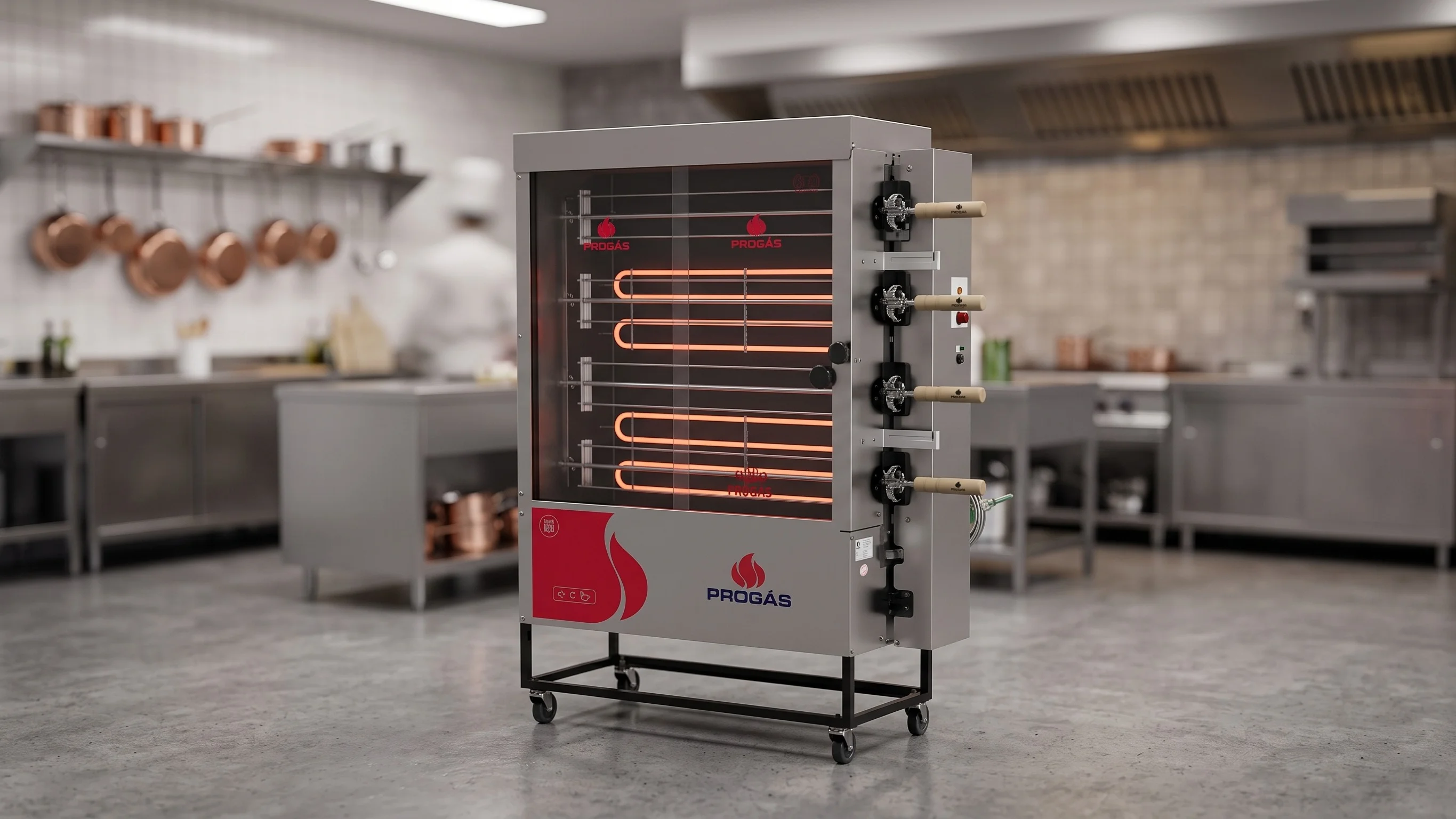 Spiedo Eléctrico PR-621E Rotativo 220V