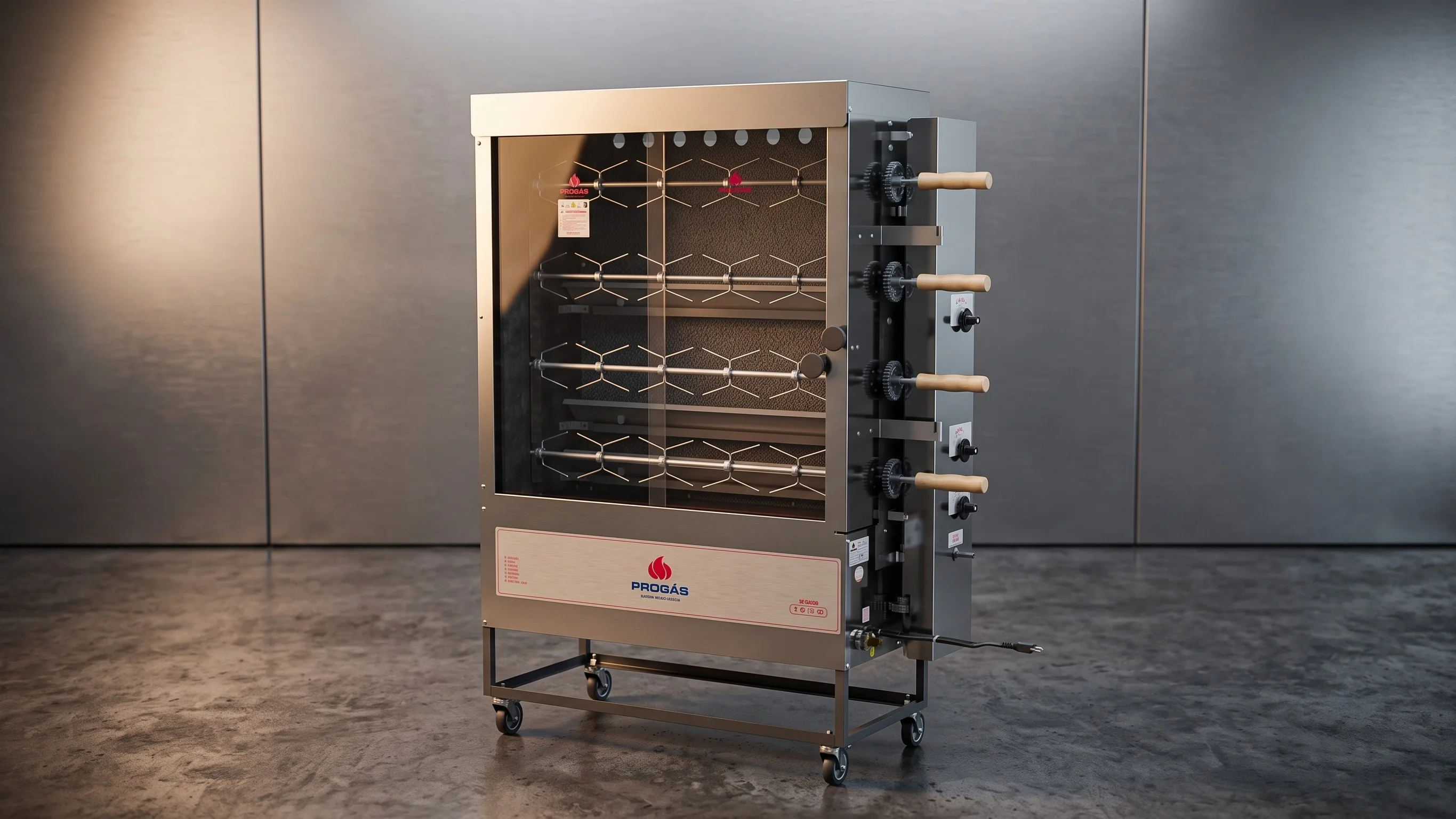 Spiedo Eléctrico Cocción a Gas PR-623 Rotativo 220V