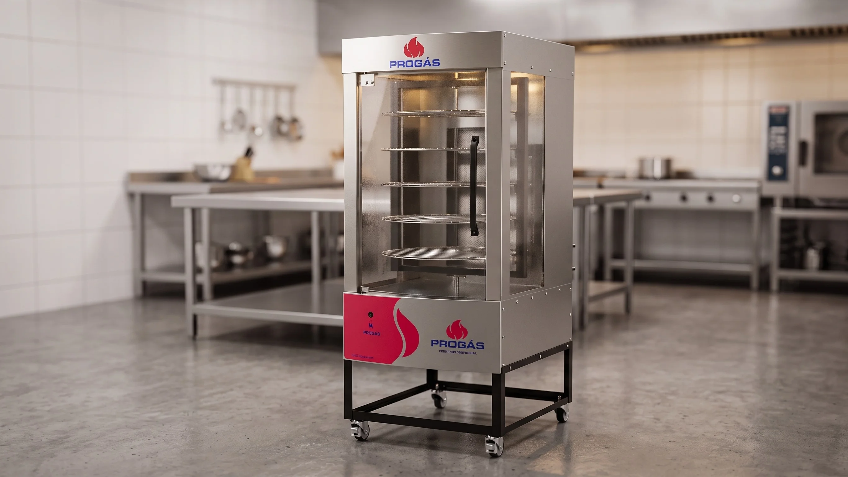 Spiedo Eléctrico Cocción a Gas Multi 70 Kg PRP-242 Rotativo 220V