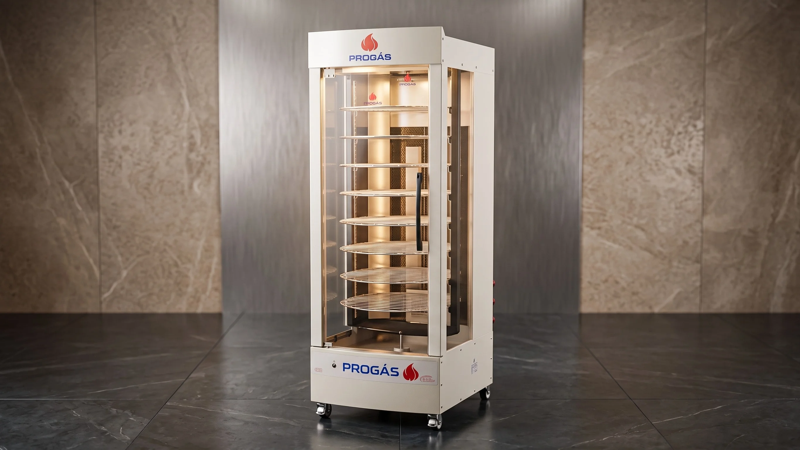 Spiedo Eléctrico Cocción a Gas Multi 128 Kg PRP-482 Rotativo 220V
