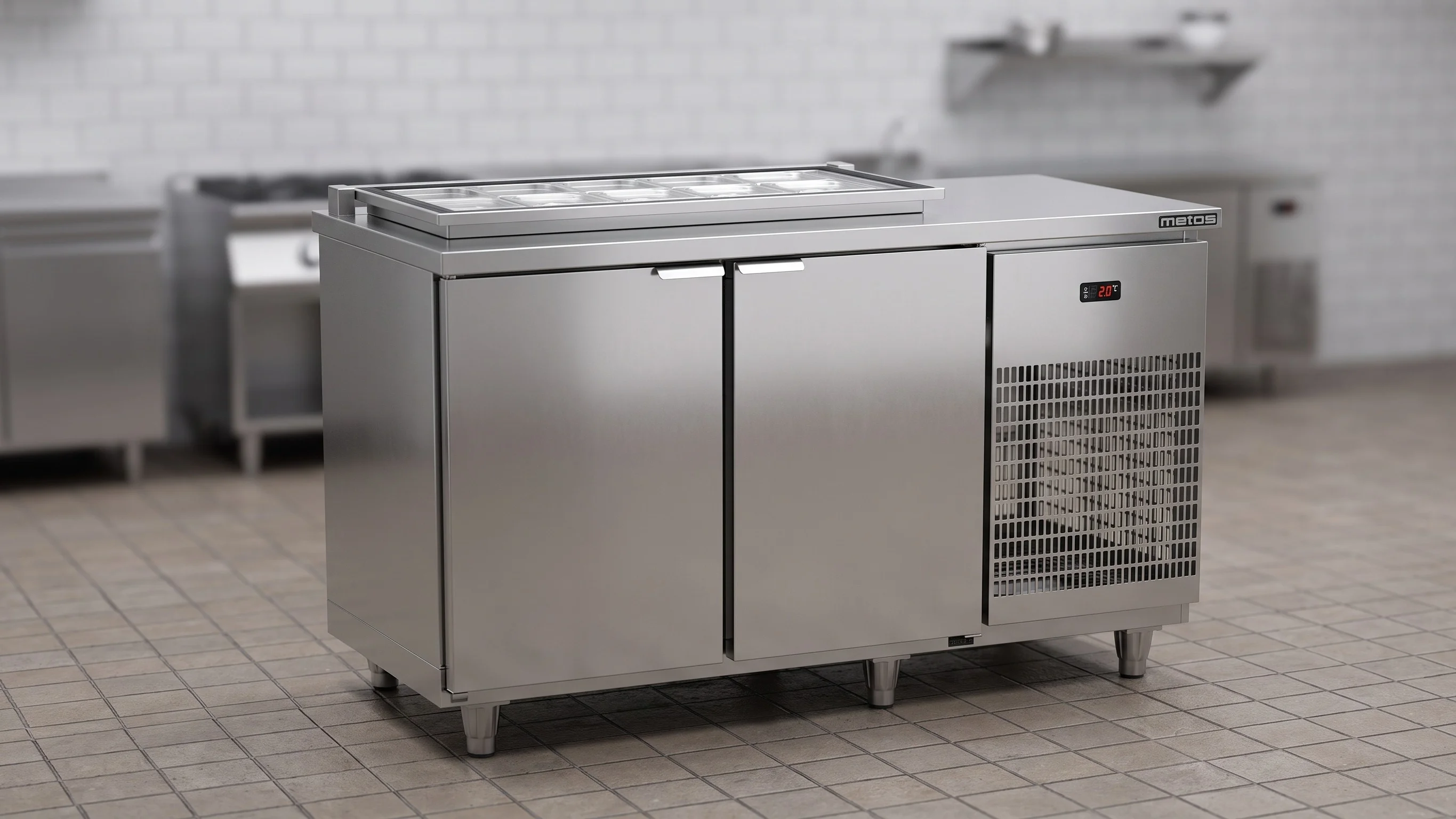 Balcón Servicio Refrigerado Condimentador Plus - BSRCP-1500
