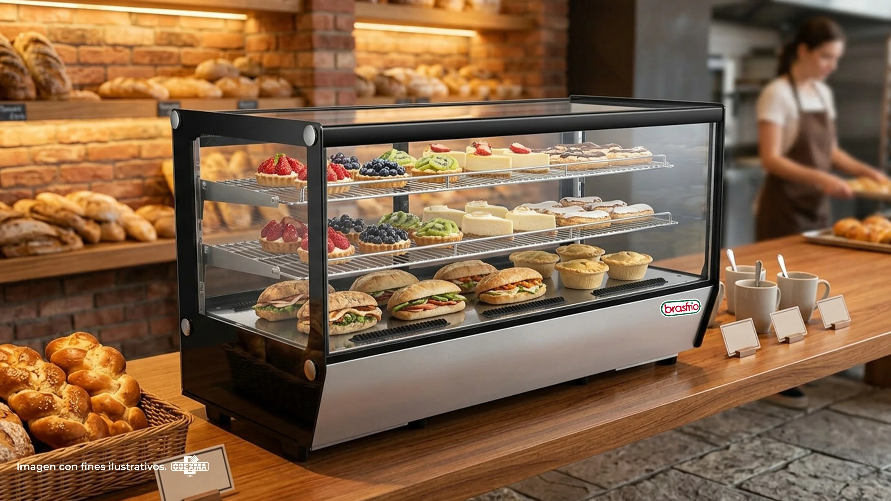 Vitrina de Mesa Vidrio Recto BVMR-200R
