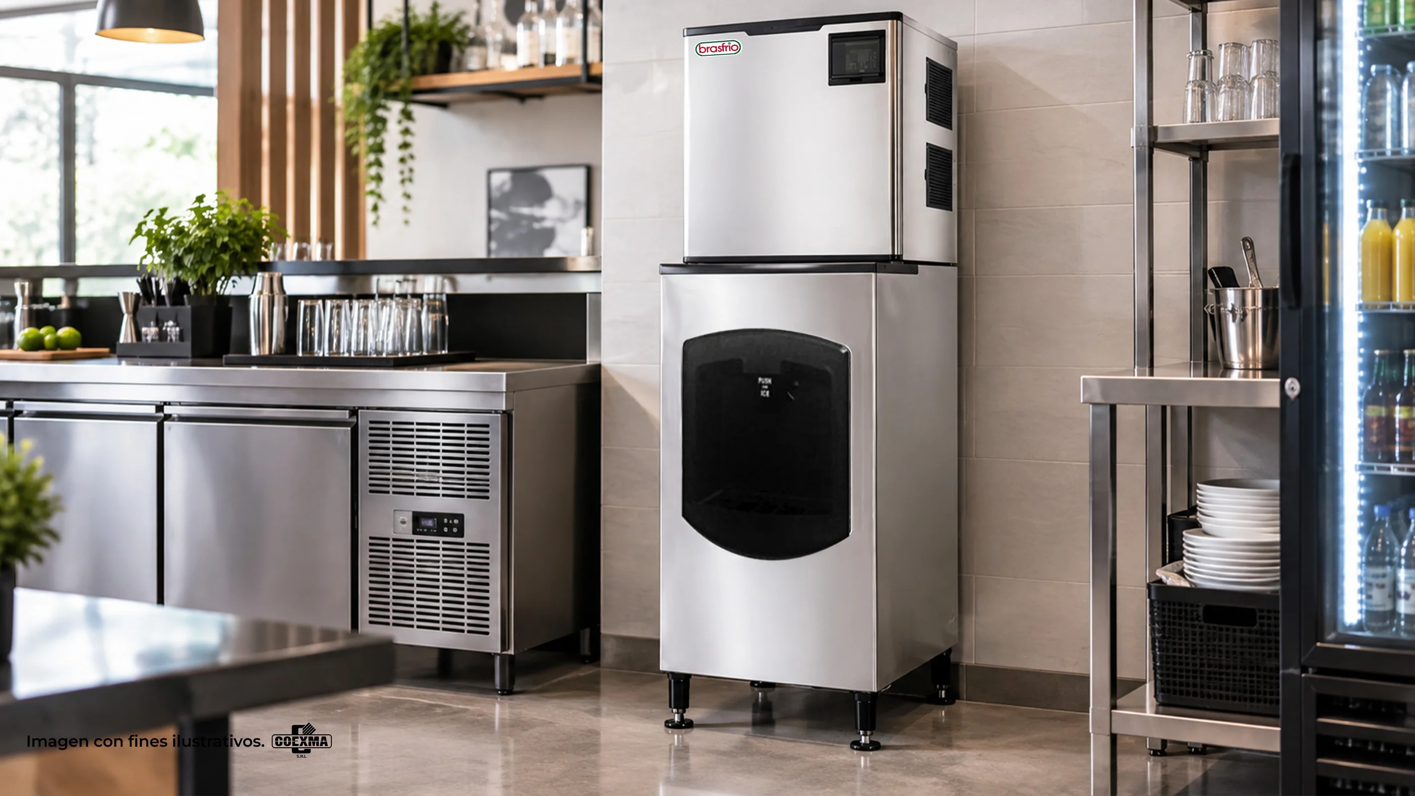 Dispenser de Hielo en Cubo SK-350D