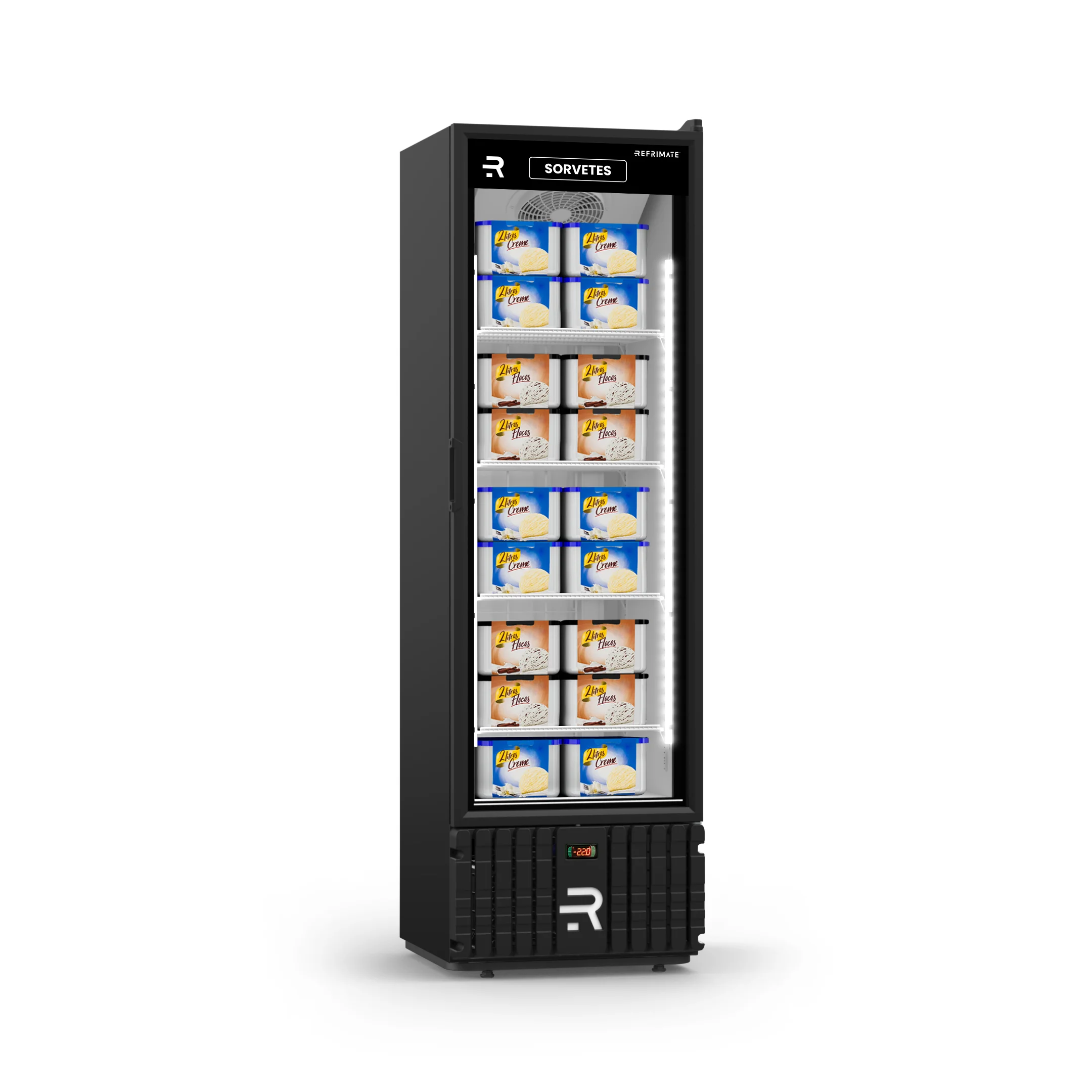 Visicooler P/Helados Puerta de Vidrio - VCS400PV - Imagen 2