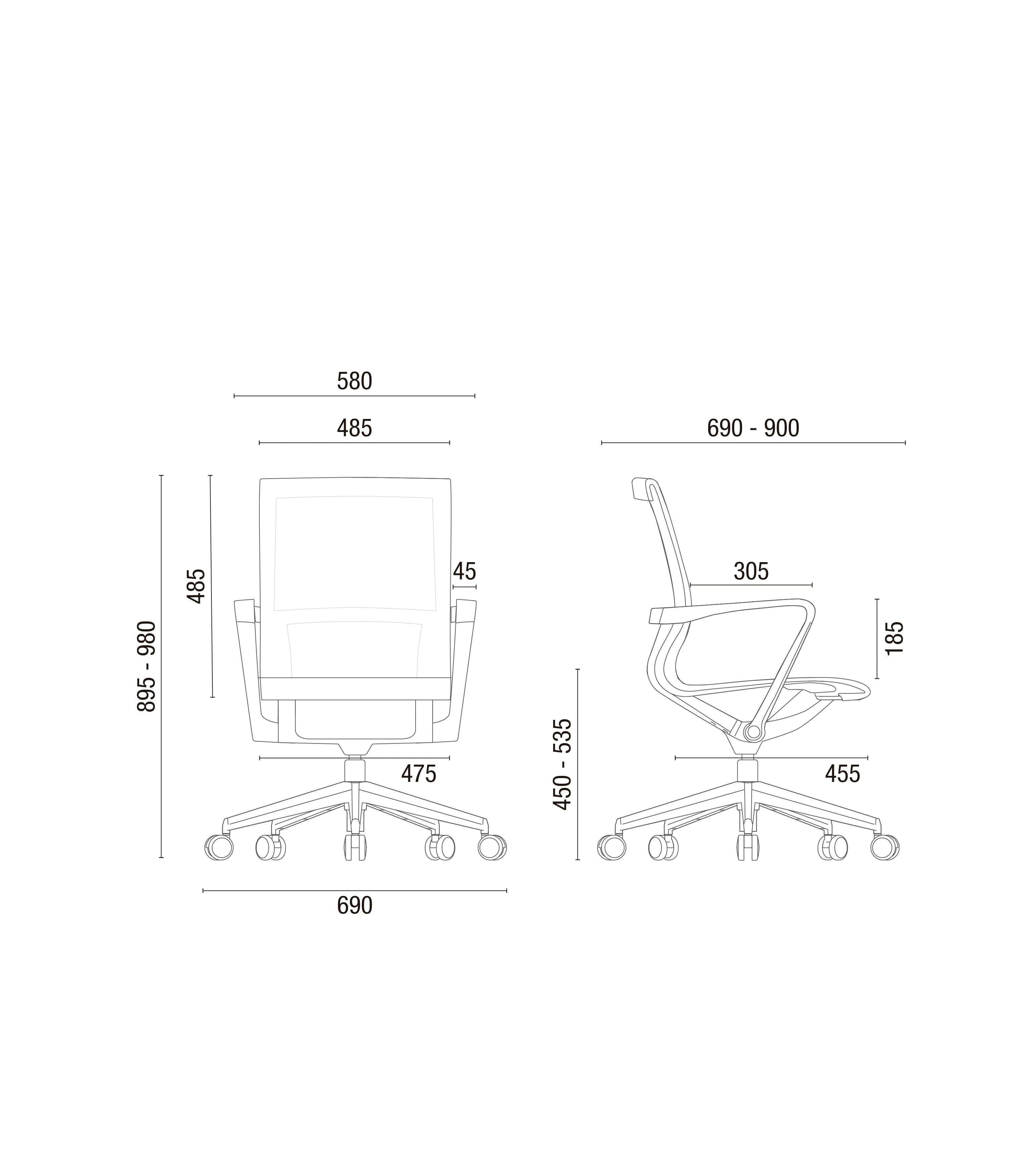 Silla Giratoria Aura 44102 - Imagen 5