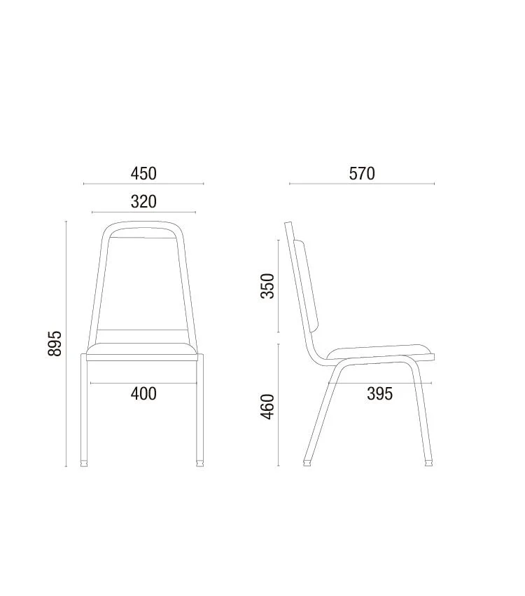 Silla Apilable Colectiva 1001 - Imagen 4