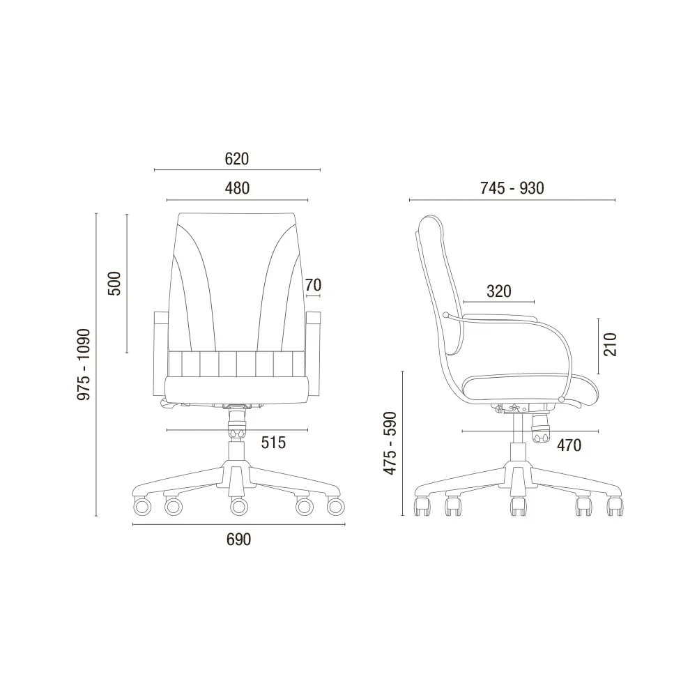 Silla Director Giratoria Master 20002 - Imagen 2