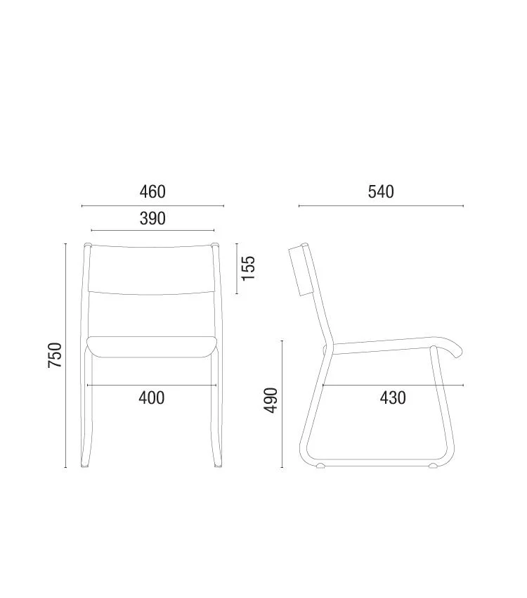 Silla Apilable Colectiva 1003 - Imagen 2