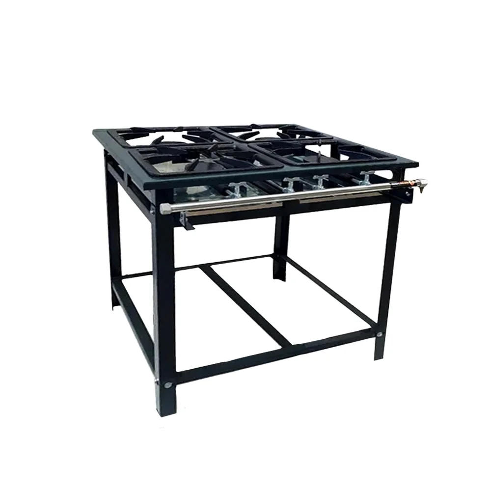 Cocina a Gas Industrial 4 Quemadores Simples E4E - Imagen 2