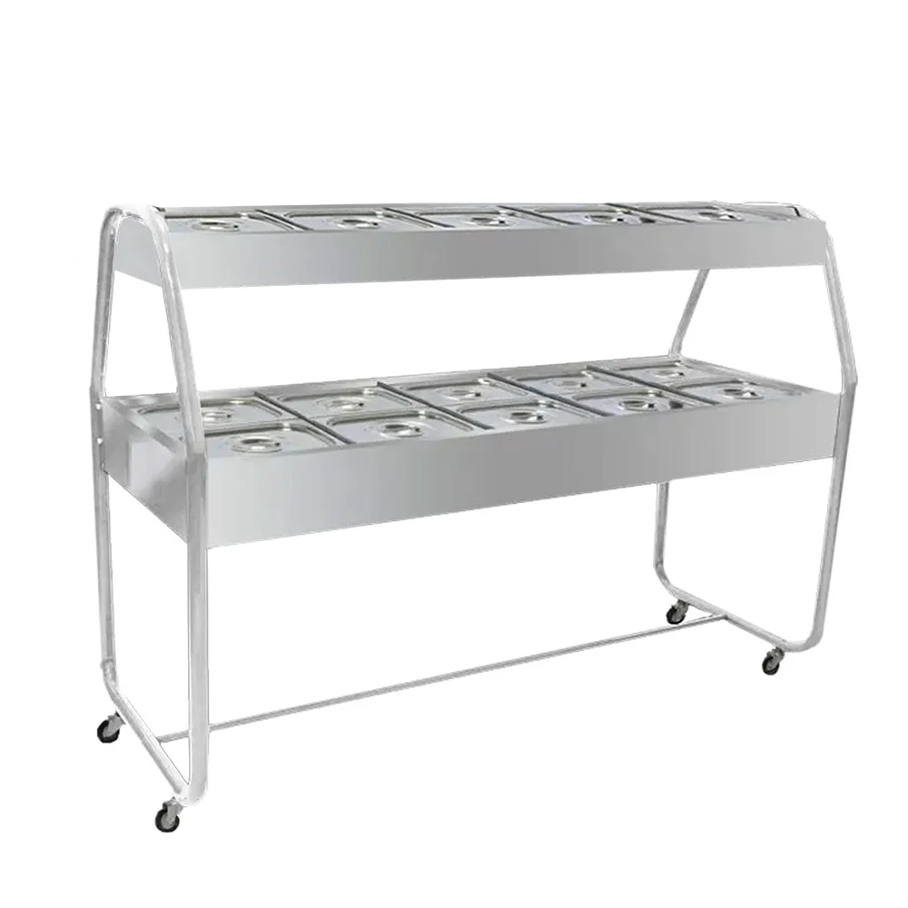 Buffet Combinado  Caliente/Frío / 10 Cubas 1/2 EAD10T Cromado - Imagen 2
