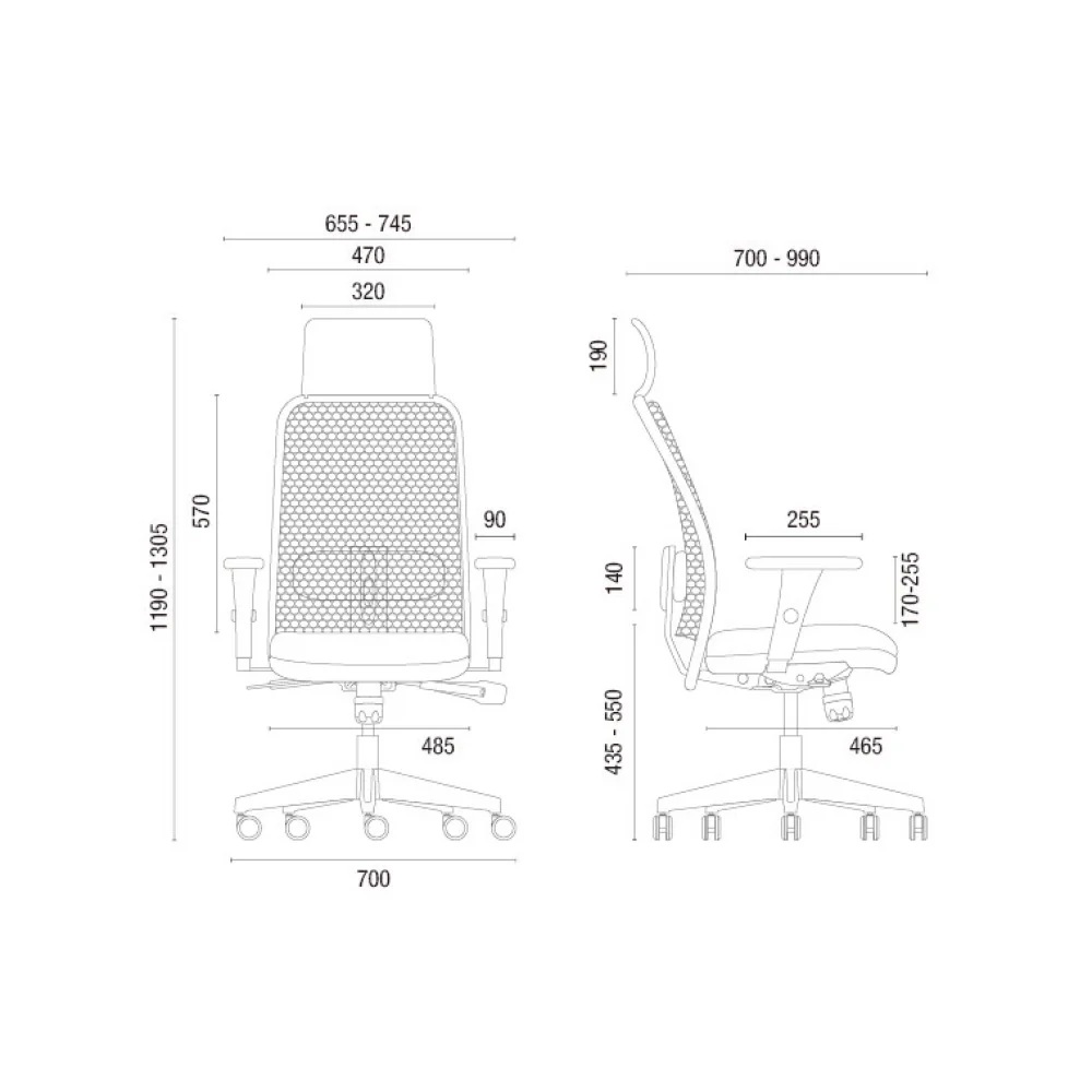 Silla Giratoria Presidente NewNet 16001 - Imagen 3