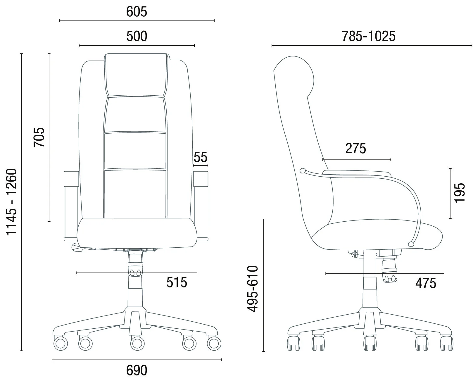 Silla Presidente Giratoria Prime 20.101 - Imagen 5