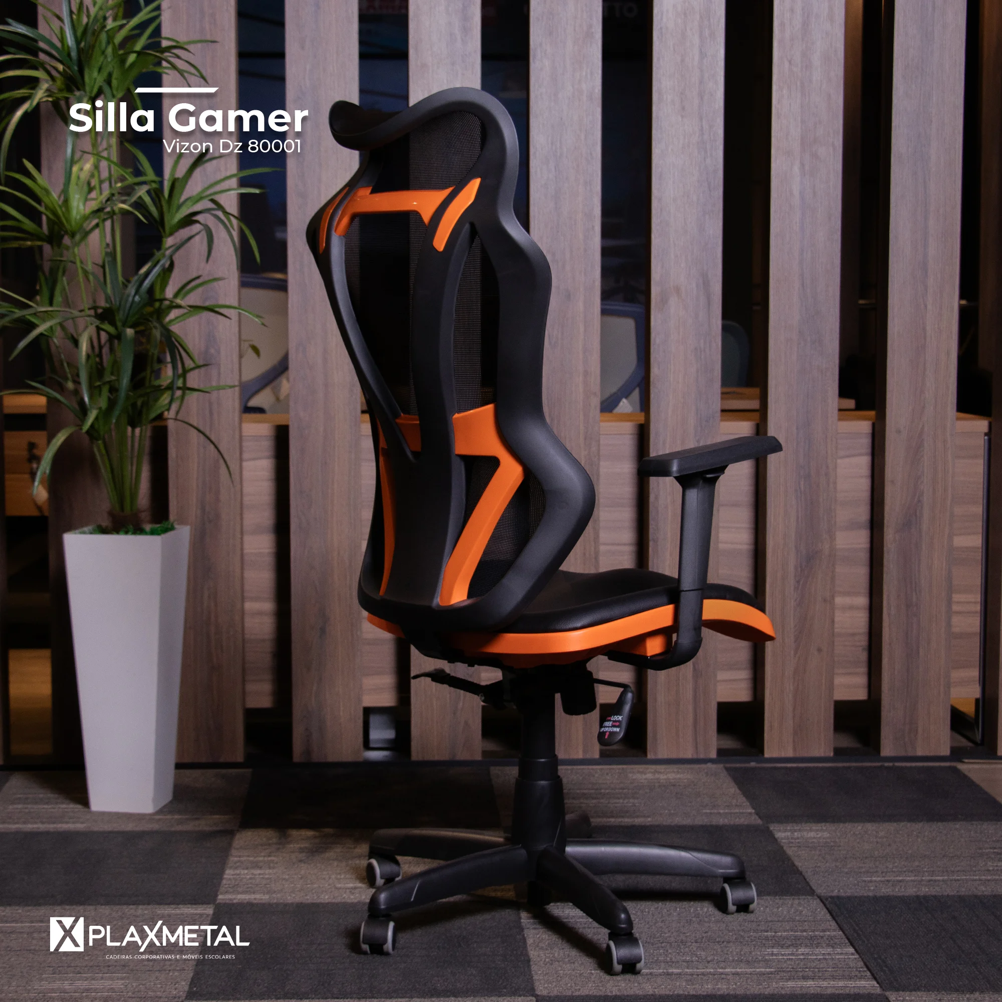 Silla Gamer Giratoria Vizon DZ 80001 - Imagen 7