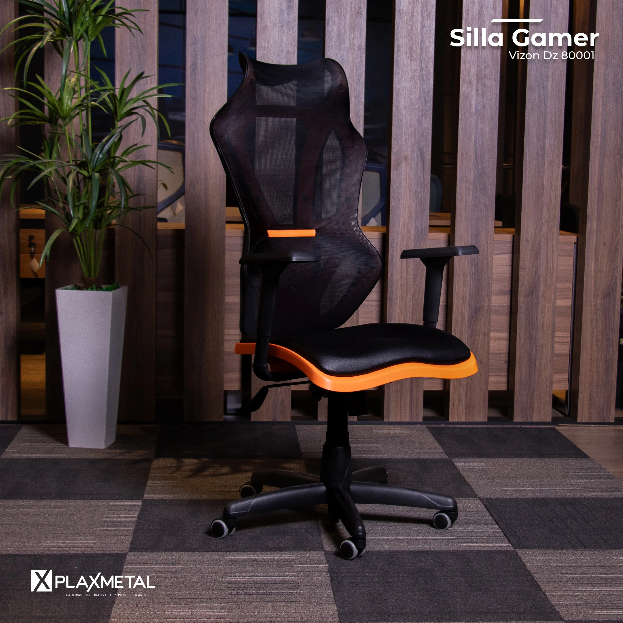 Silla Gamer Giratoria Vizon DZ 80001 - Imagen 8