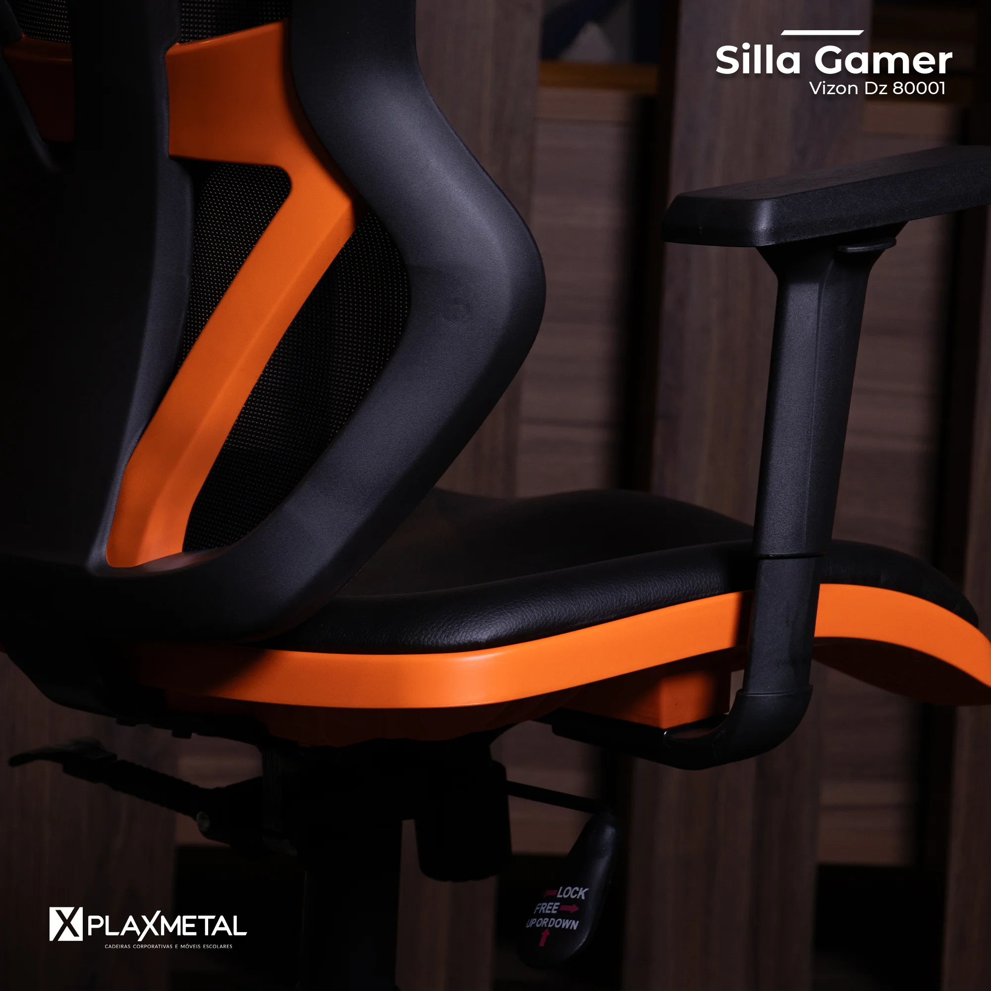 Silla Gamer Giratoria Vizon DZ 80001 - Imagen 9