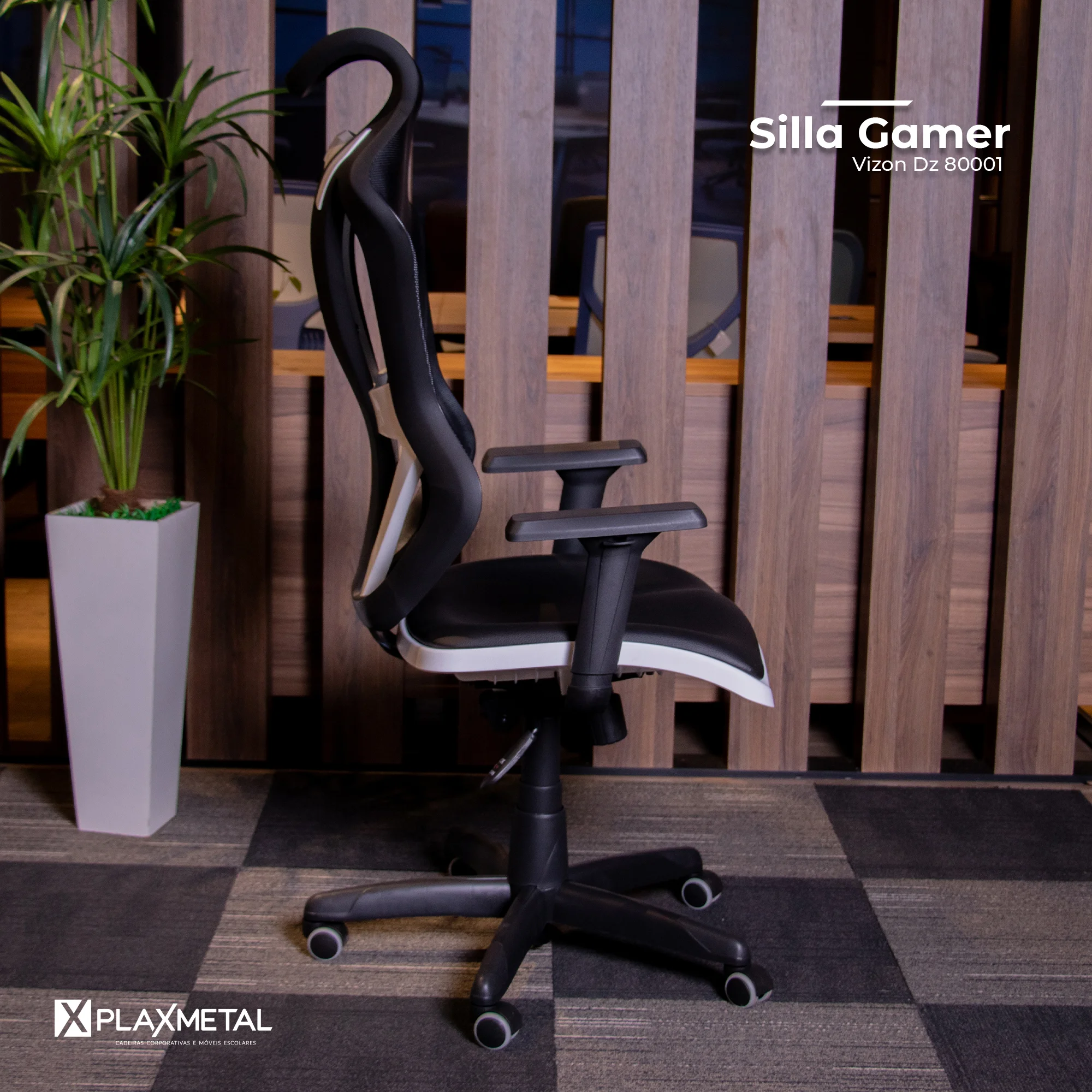 Silla Gamer Giratoria Vizon DZ 80001 - Imagen 10