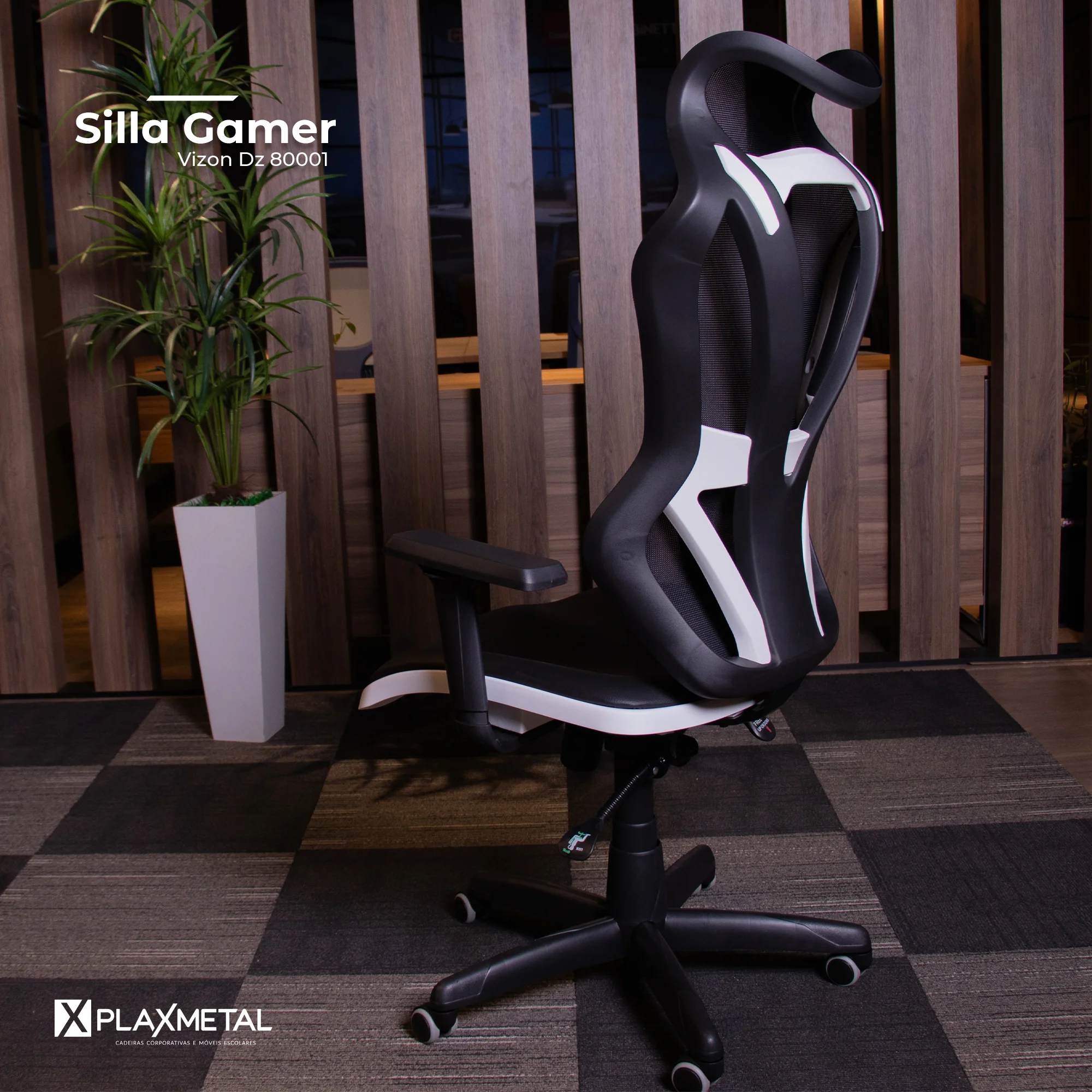 Silla Gamer Giratoria Vizon DZ 80001 - Imagen 11