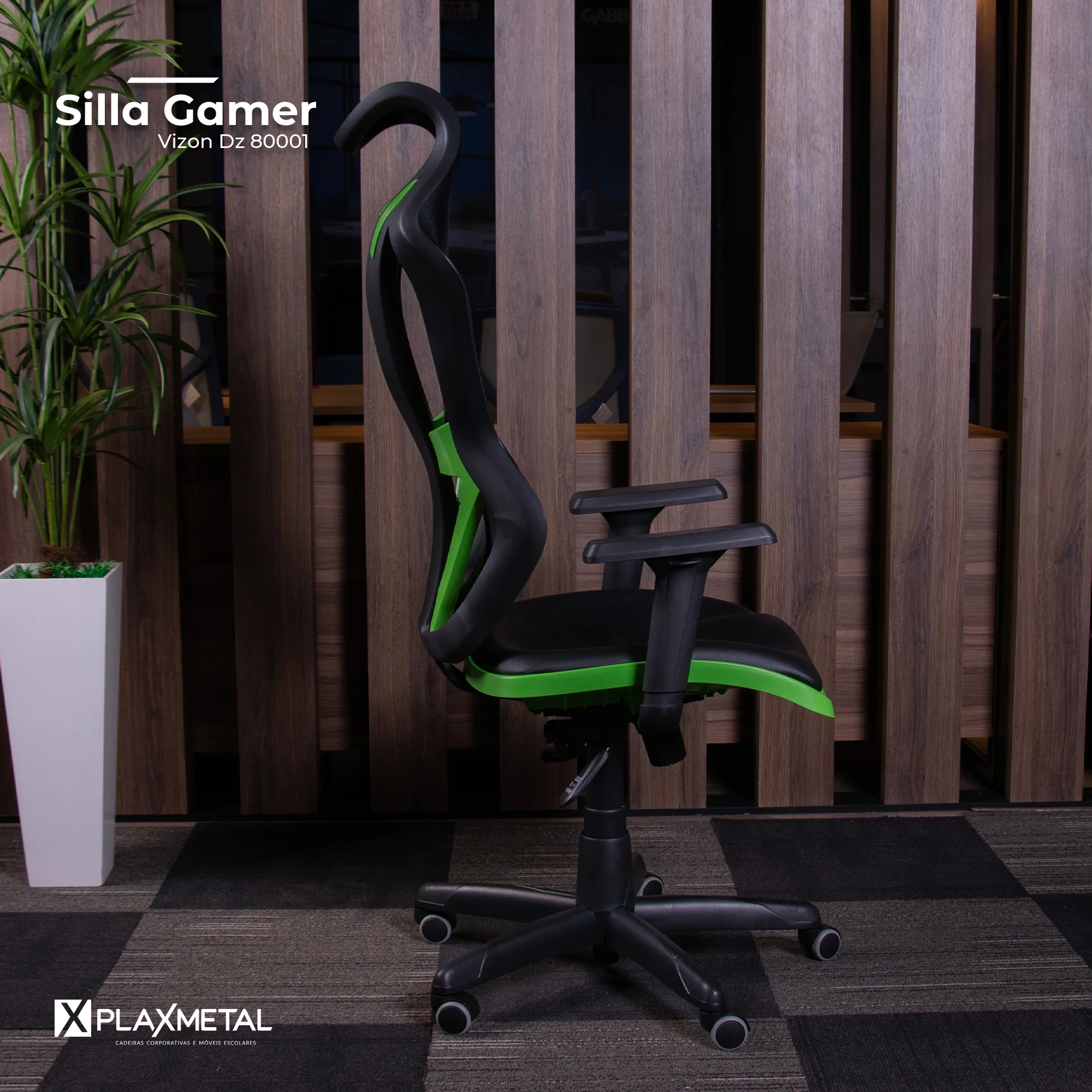 Silla Gamer Giratoria Vizon DZ 80001 - Imagen 13