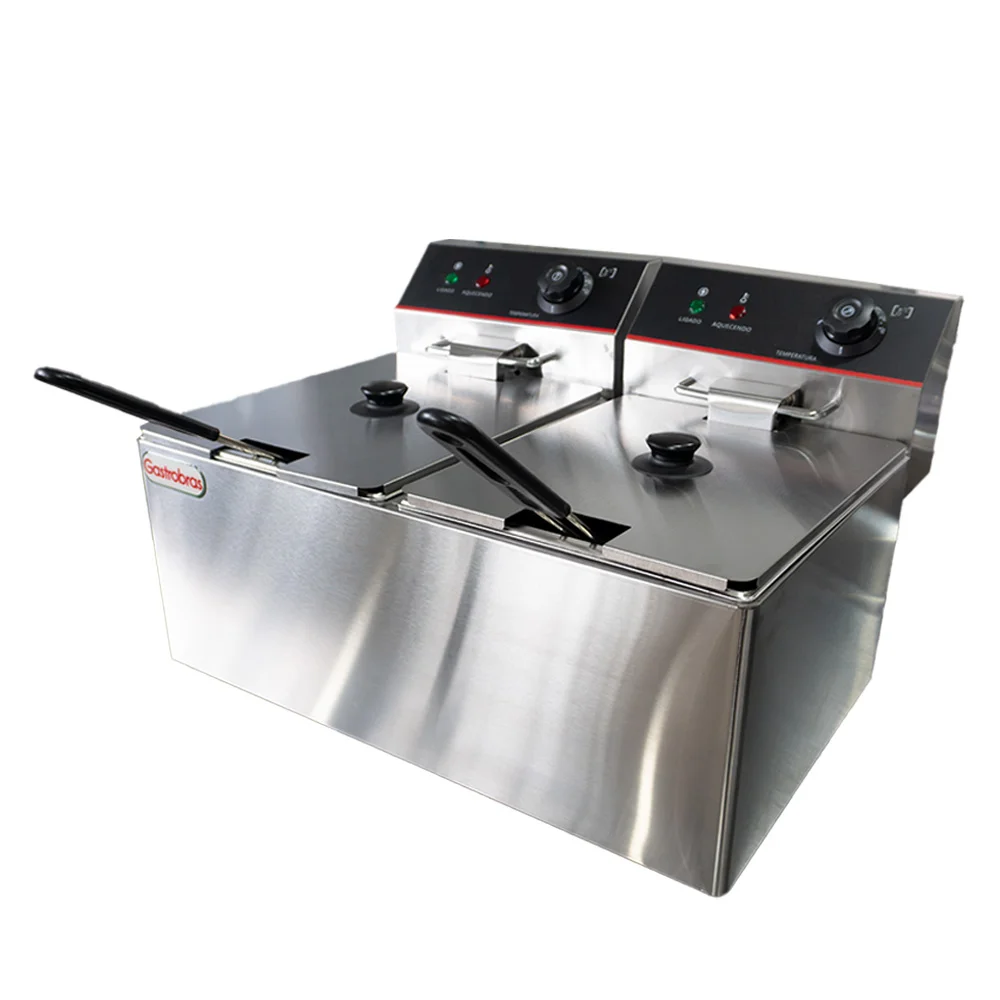 Freidora de Mesa Eléctrica 4+4 Litros 2 CUB/6L-2 - Imagen 2