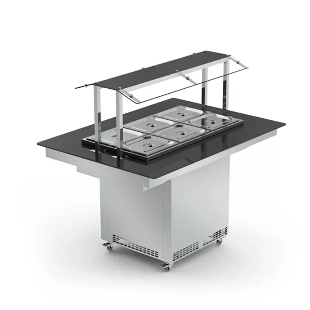 New Buffet Central Caliente 6 cubas - NBRCQ6 - Imagen 2