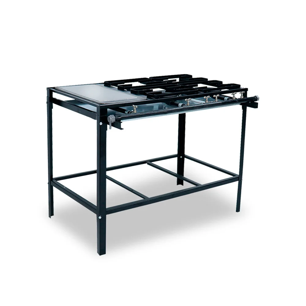 Cocina a Gas Industrial 4 Quemadores 2S / 2D FF4CD2 Doble con Chapa - Imagen 2
